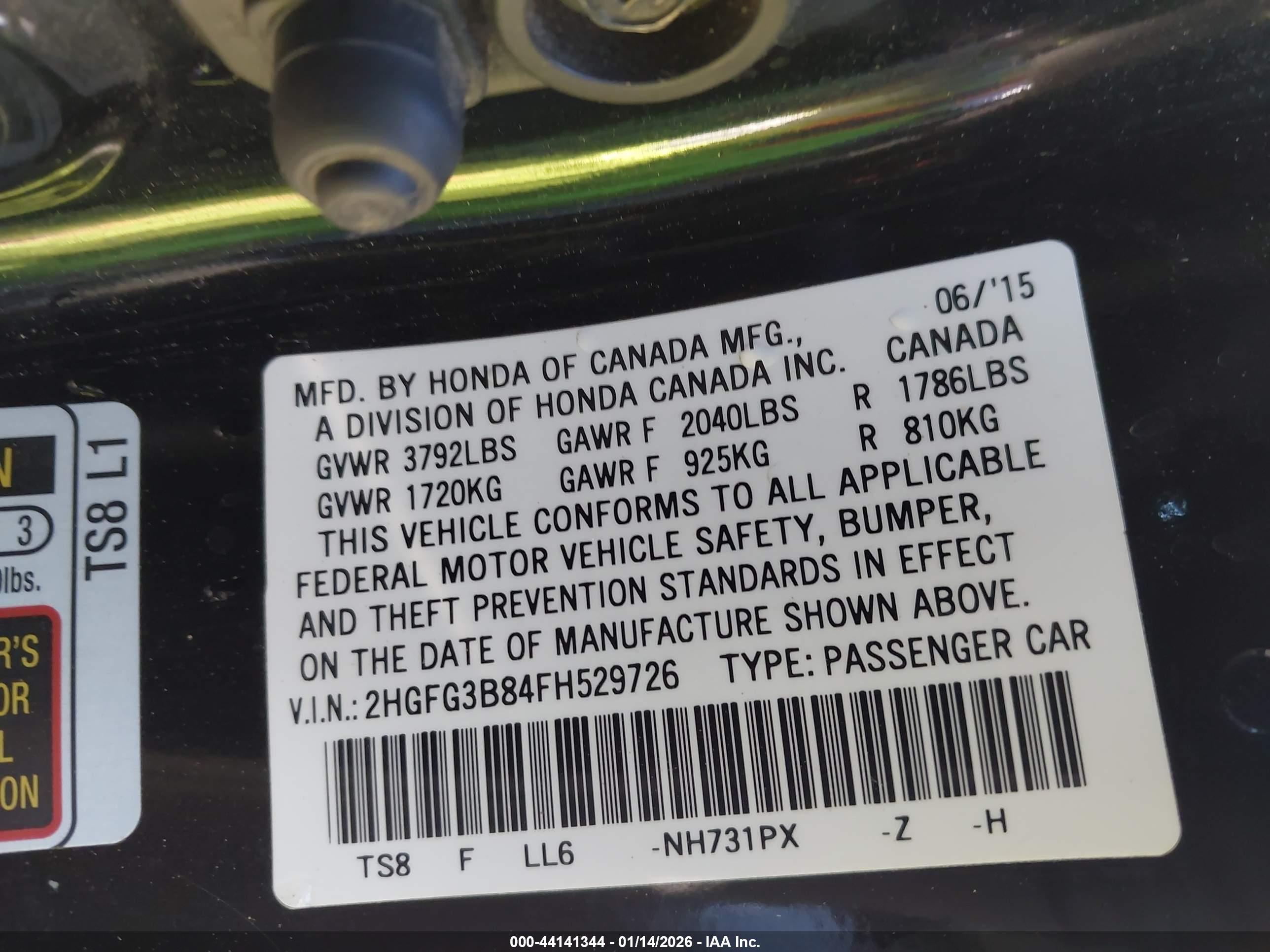 HONDA CIVIC image 9