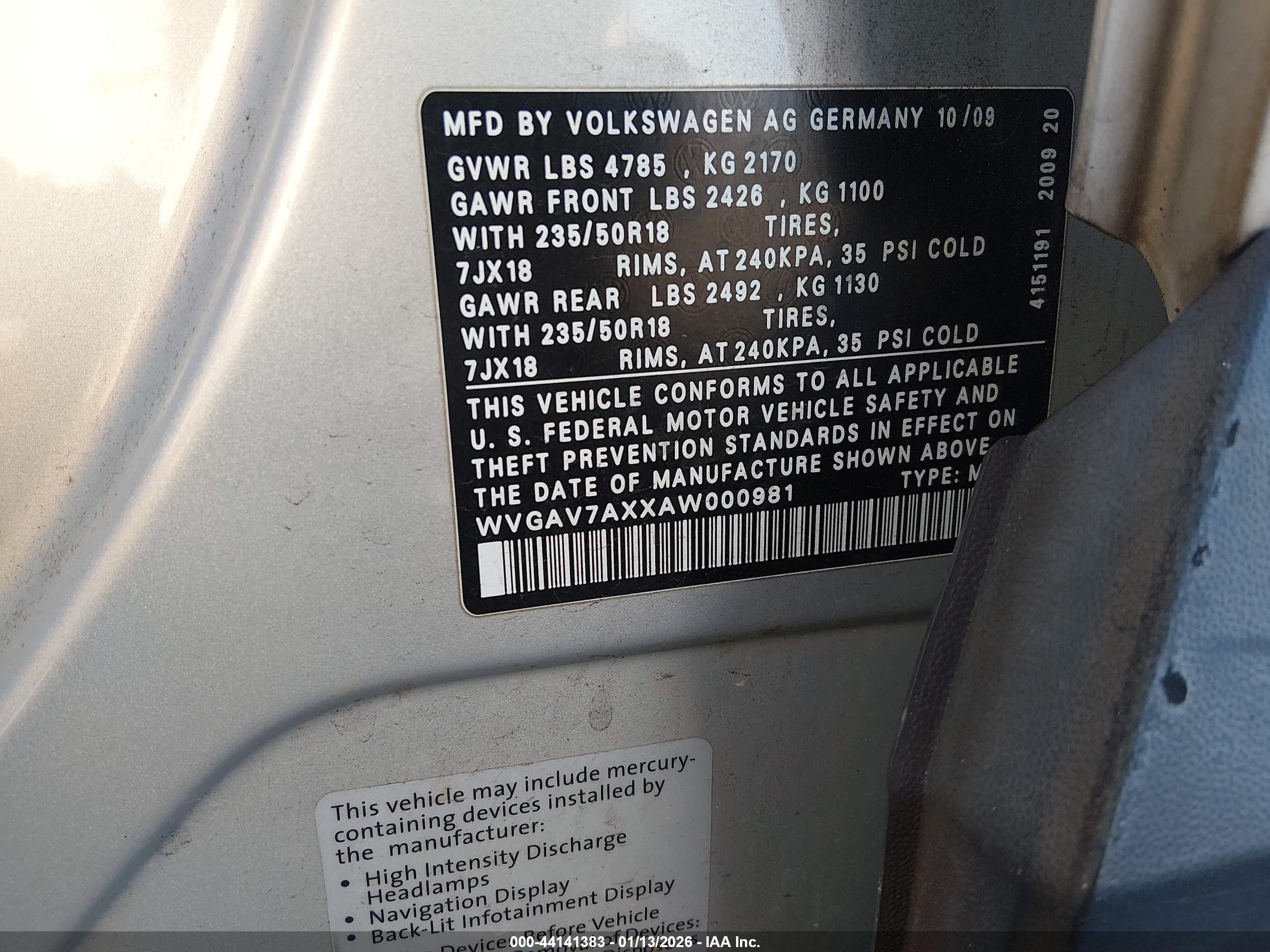 VOLKSWAGEN TIGUAN image 9