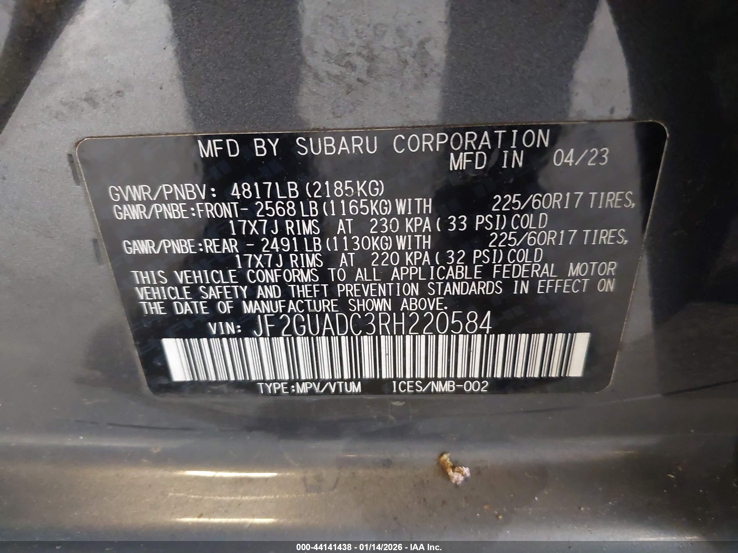 SUBARU CROSSTREK image 9