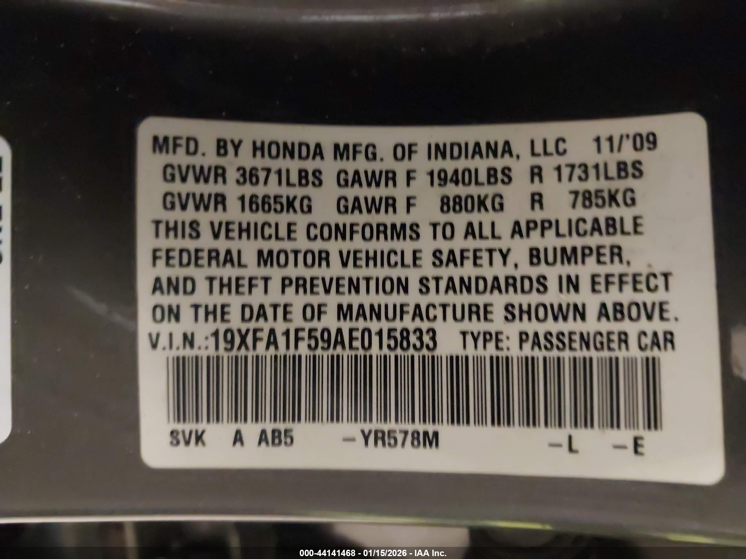HONDA CIVIC image 9