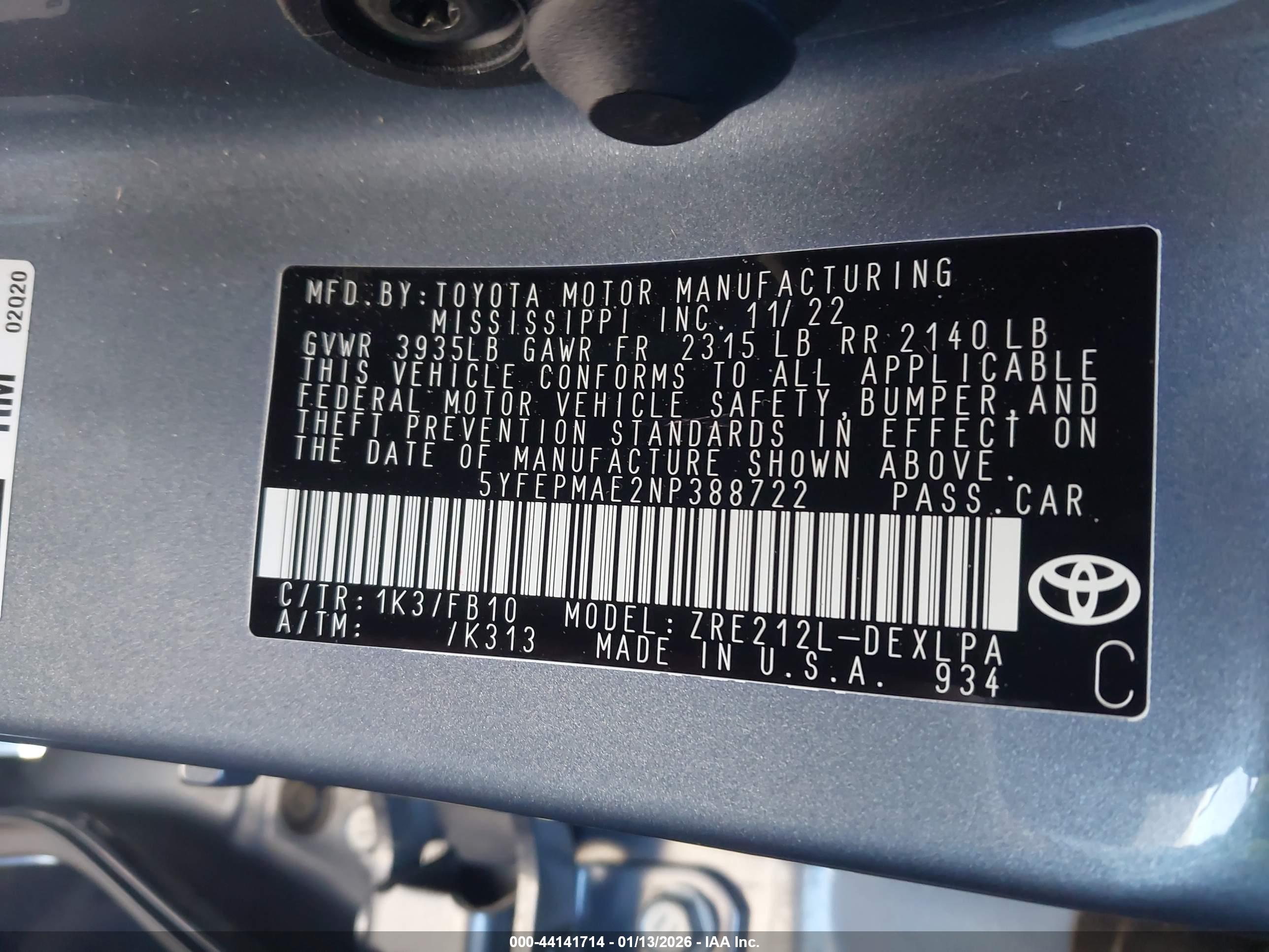 TOYOTA COROLLA image 9