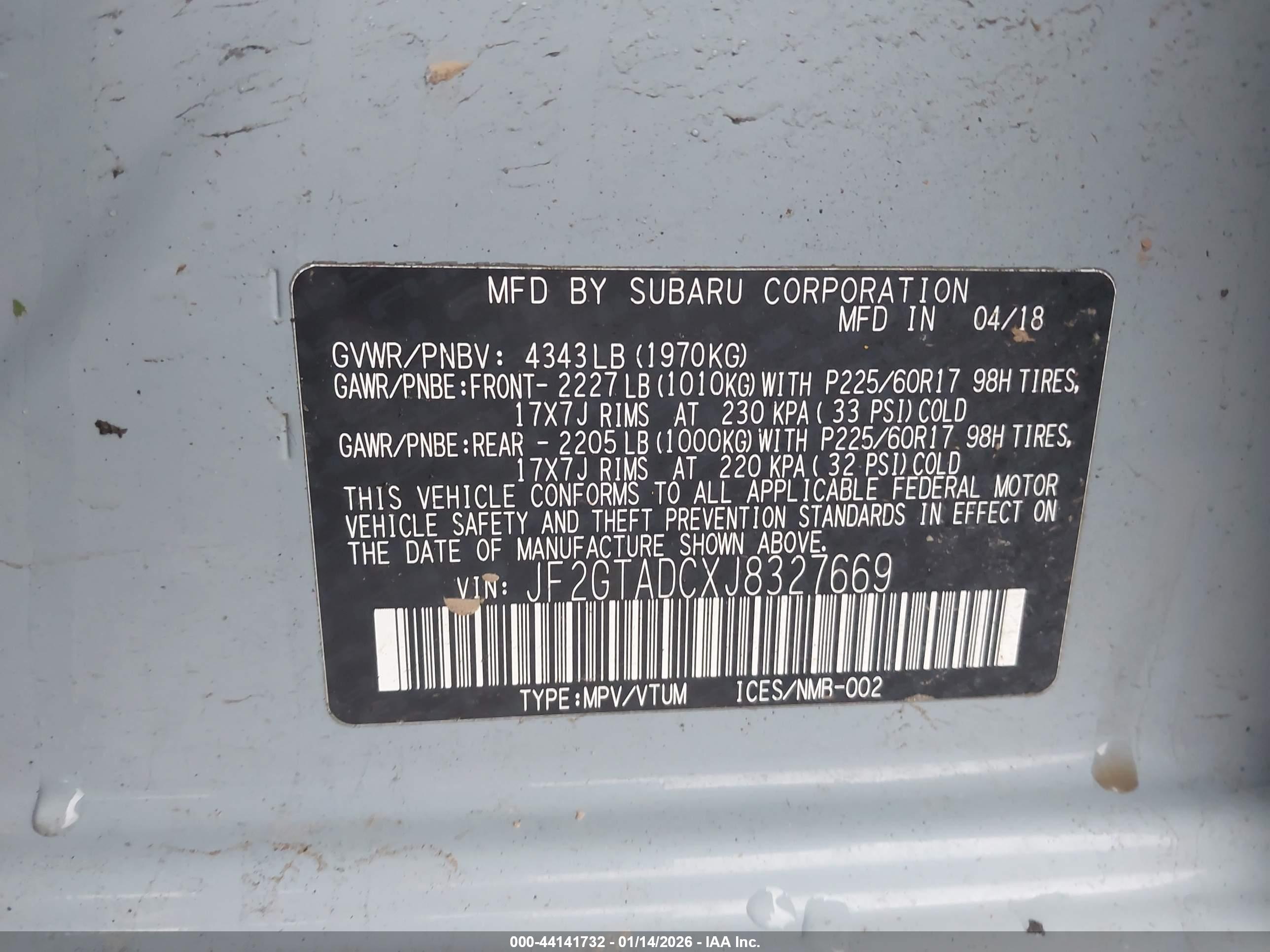 SUBARU CROSSTREK image 9