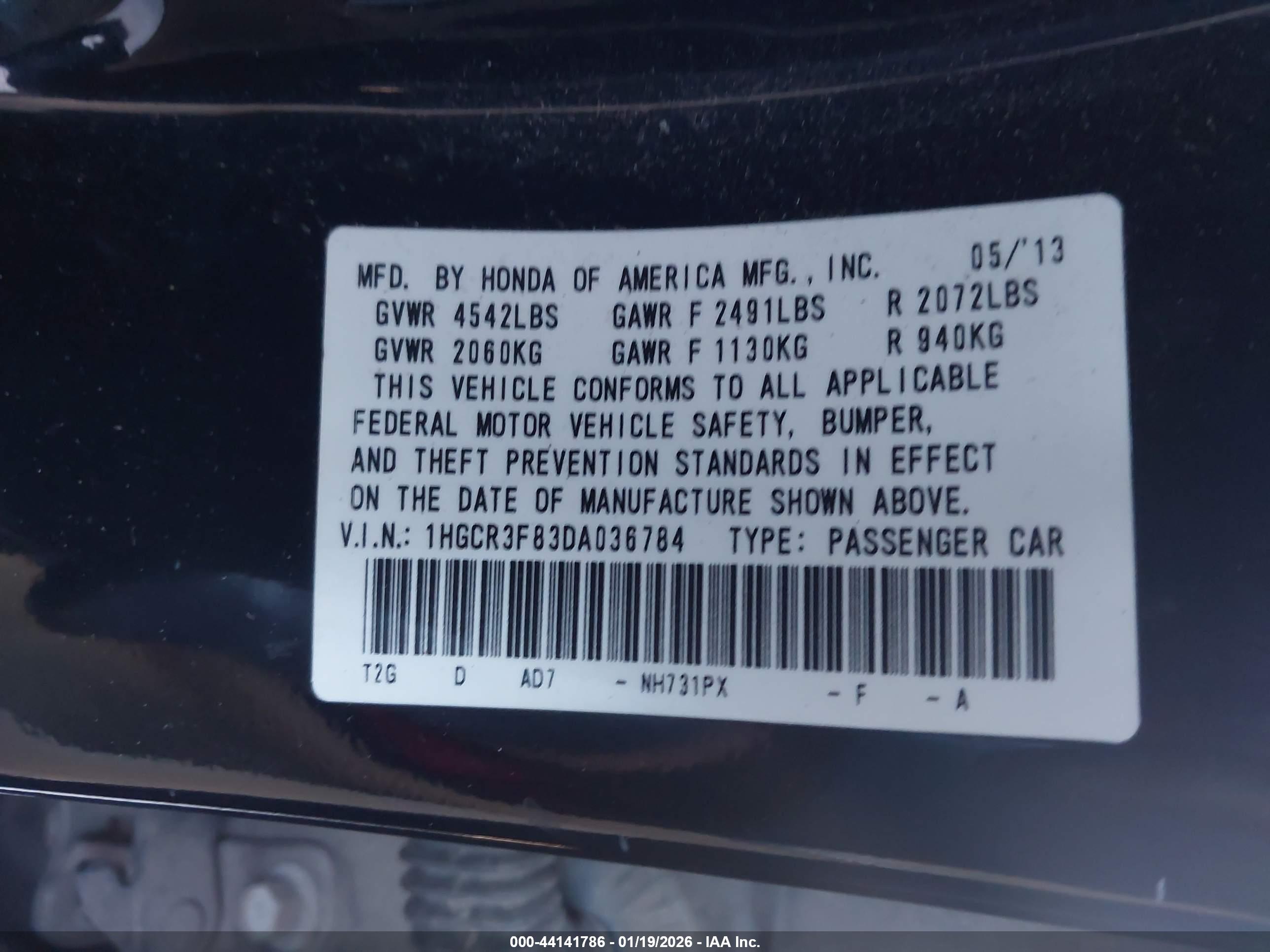 HONDA ACCORD image 9