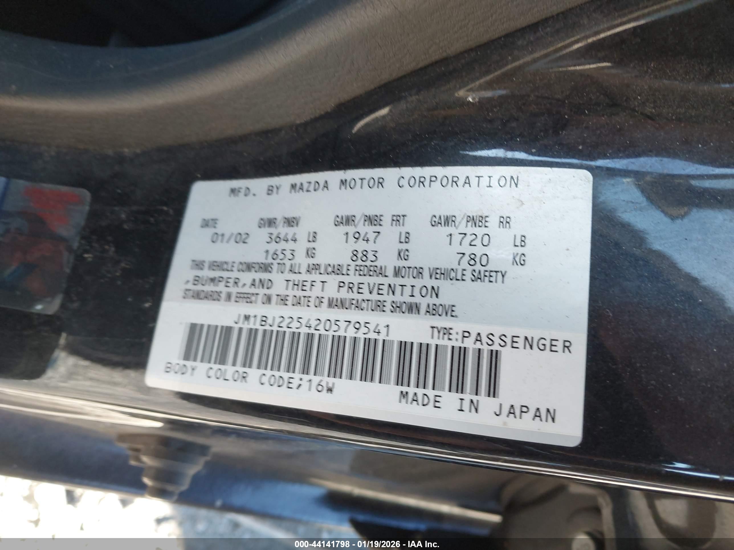 MAZDA PROTEGE image 9