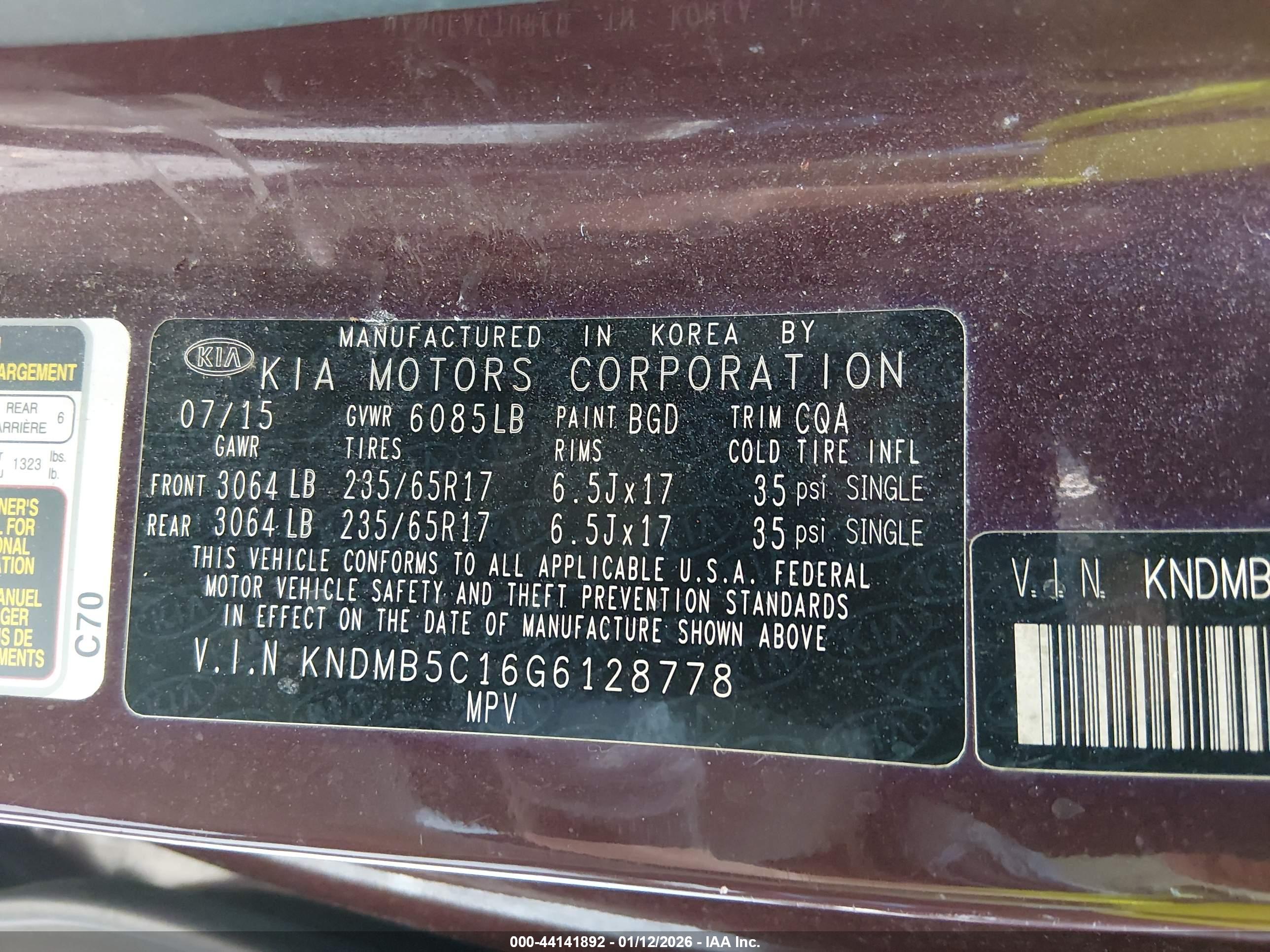 KIA SEDONA image 9