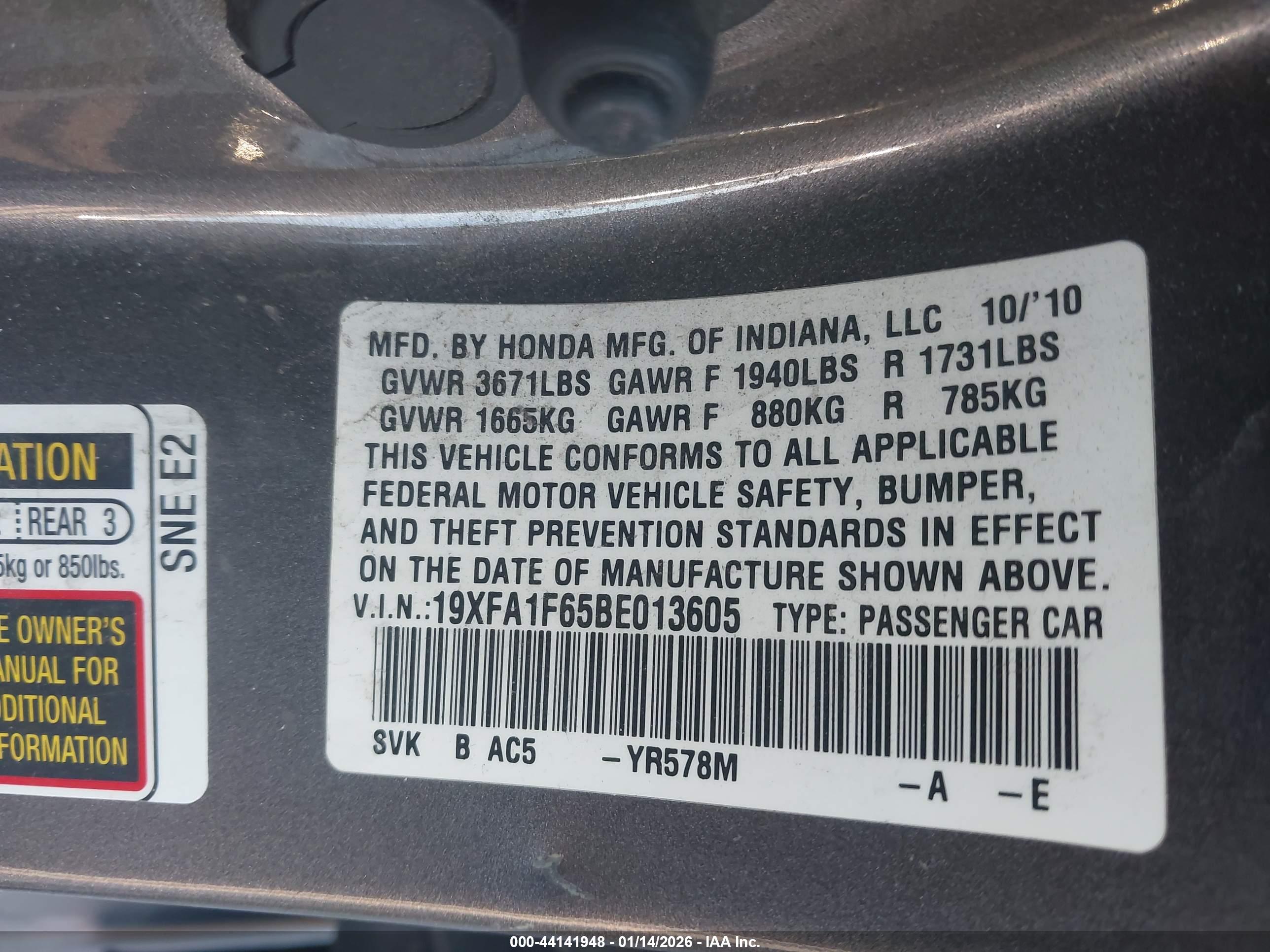 HONDA CIVIC image 9