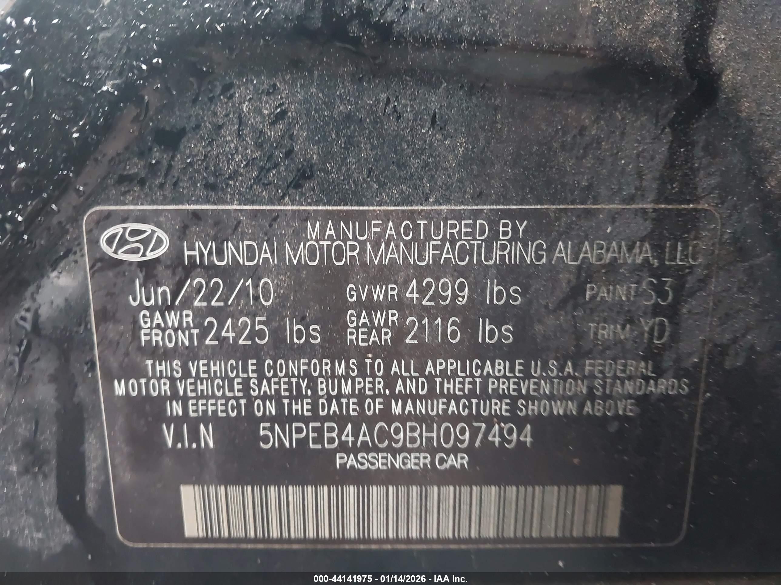 HYUNDAI SONATA image 9
