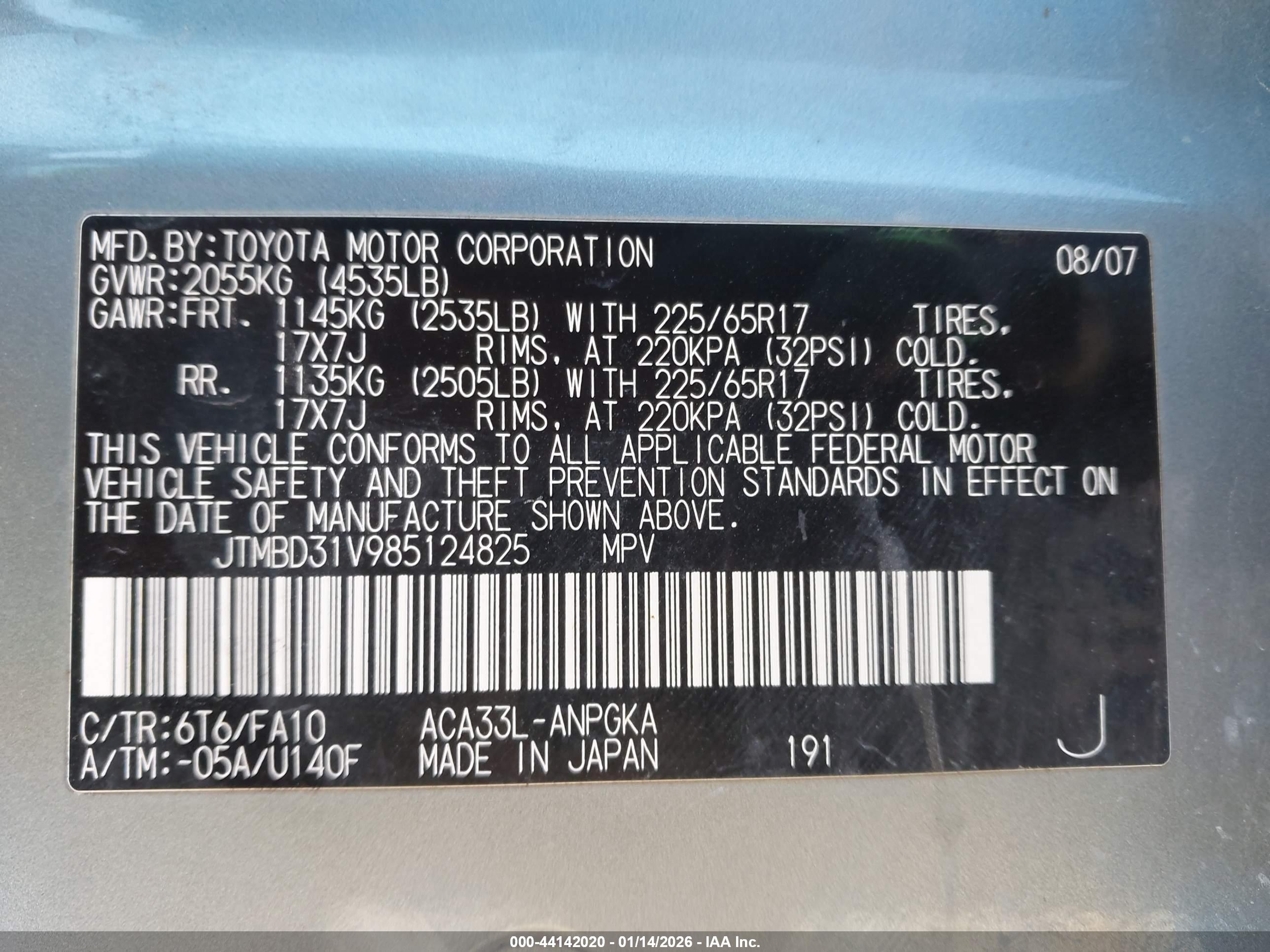 TOYOTA RAV4 image 9