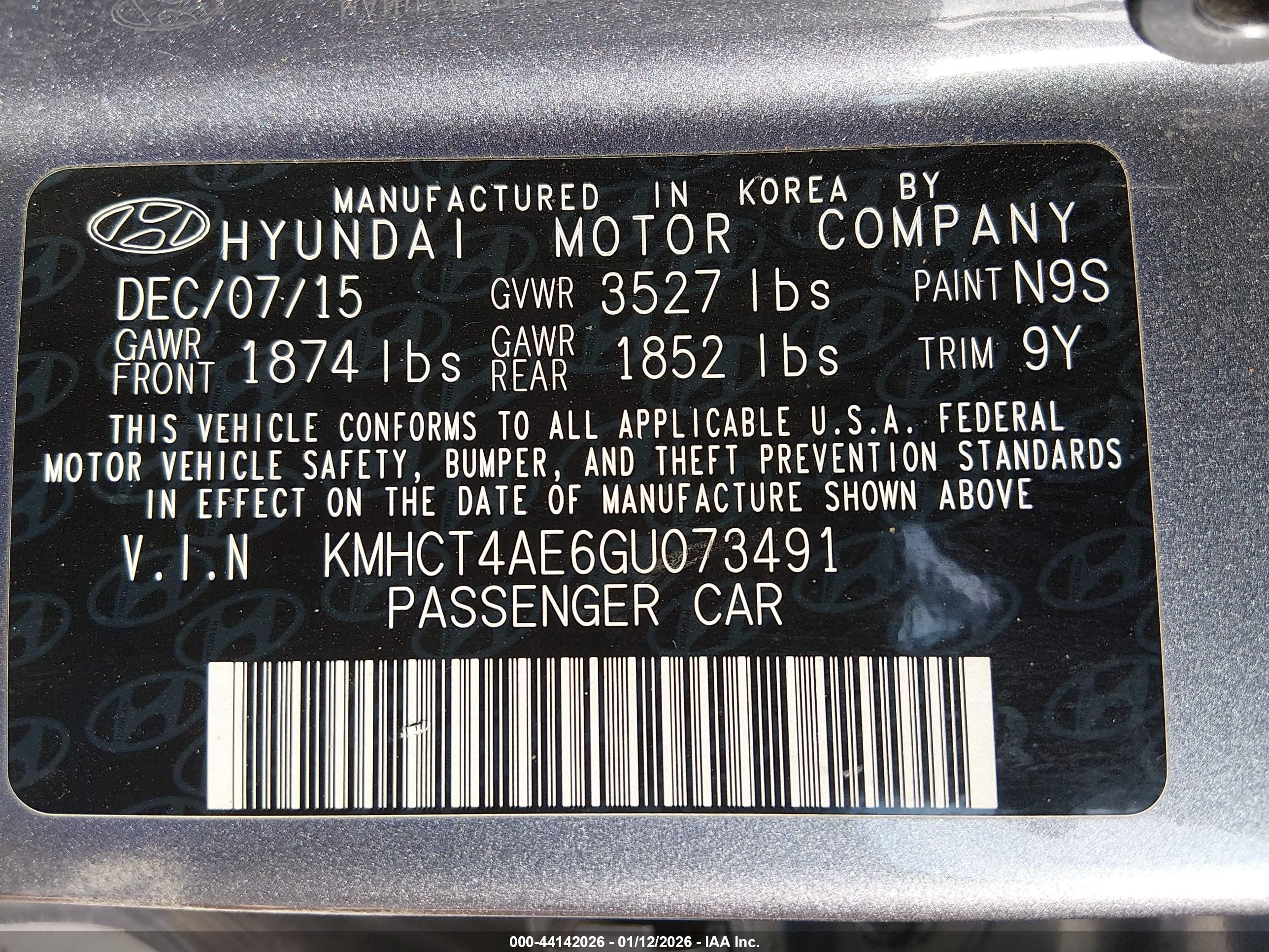 HYUNDAI ACCENT image 9