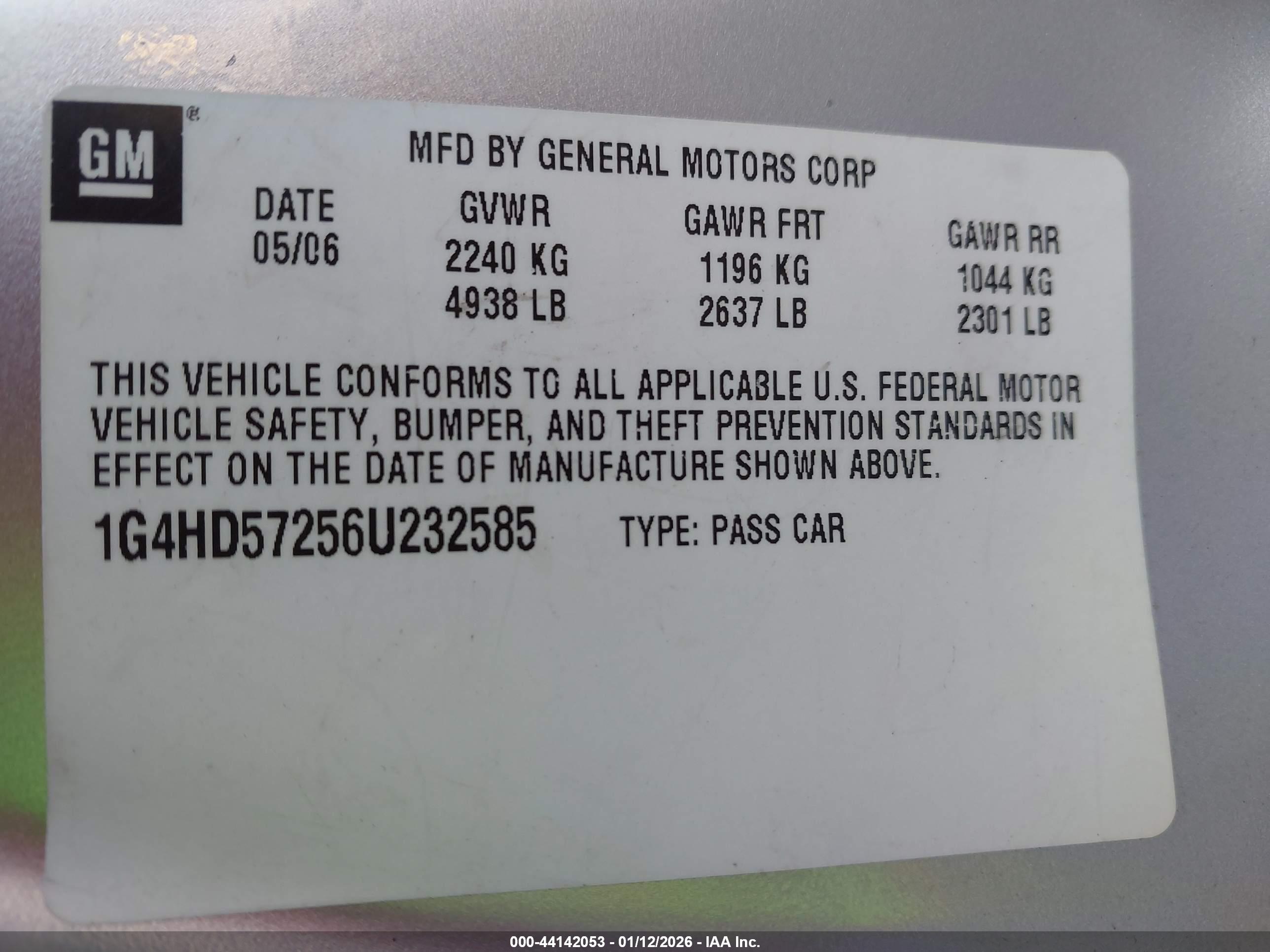 BUICK LUCERNE image 9