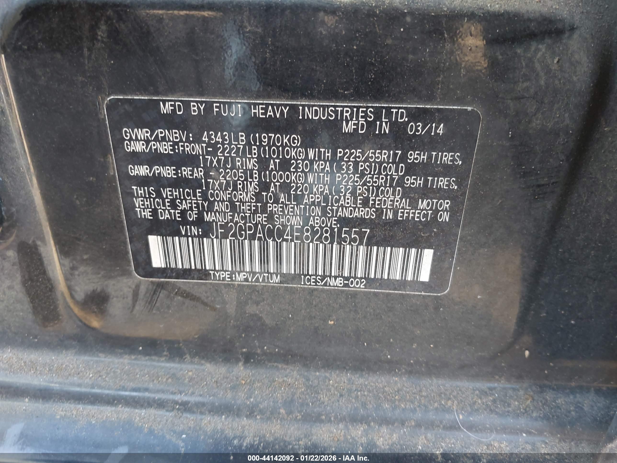 SUBARU XV image 9