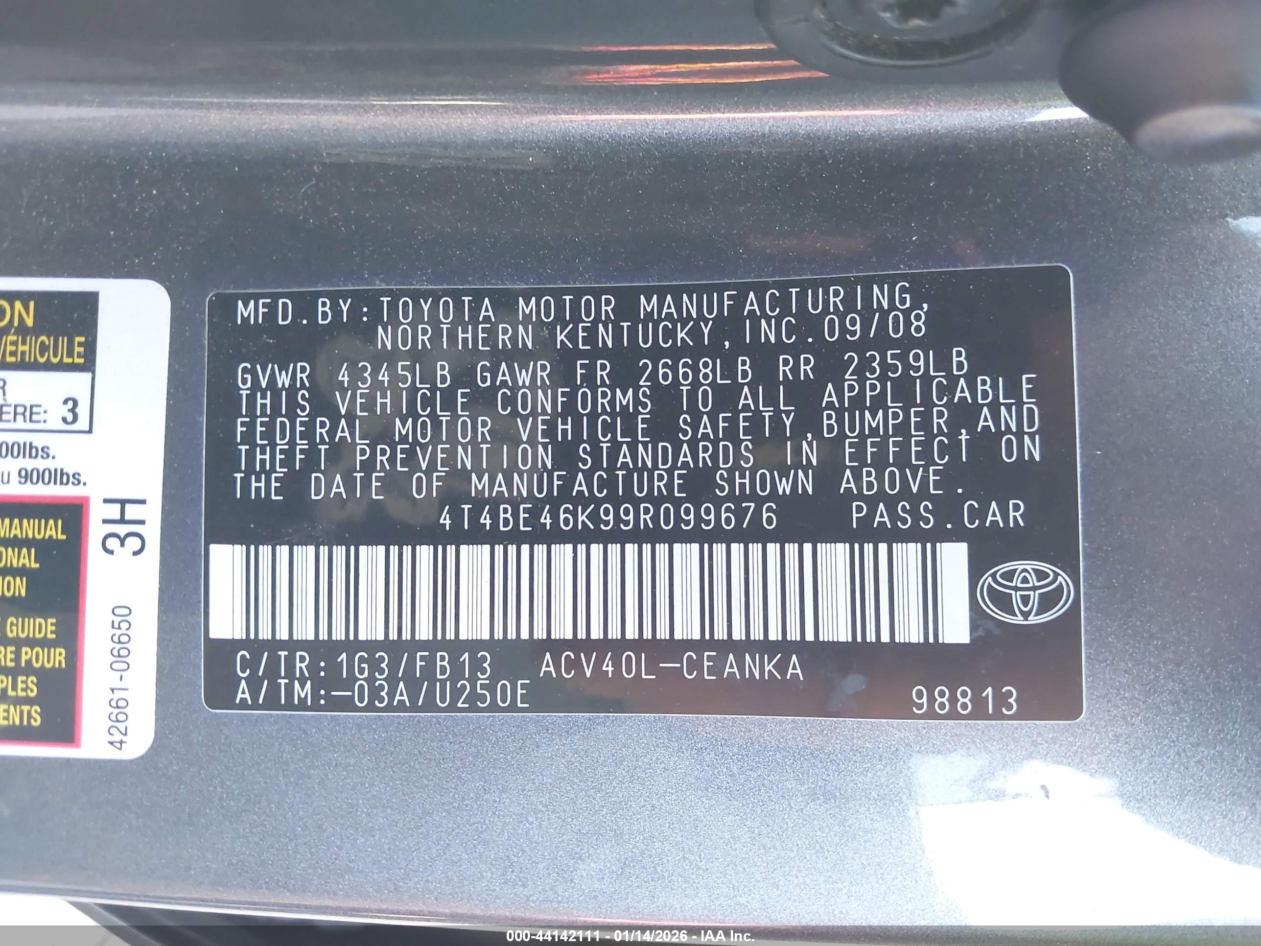 TOYOTA CAMRY image 9