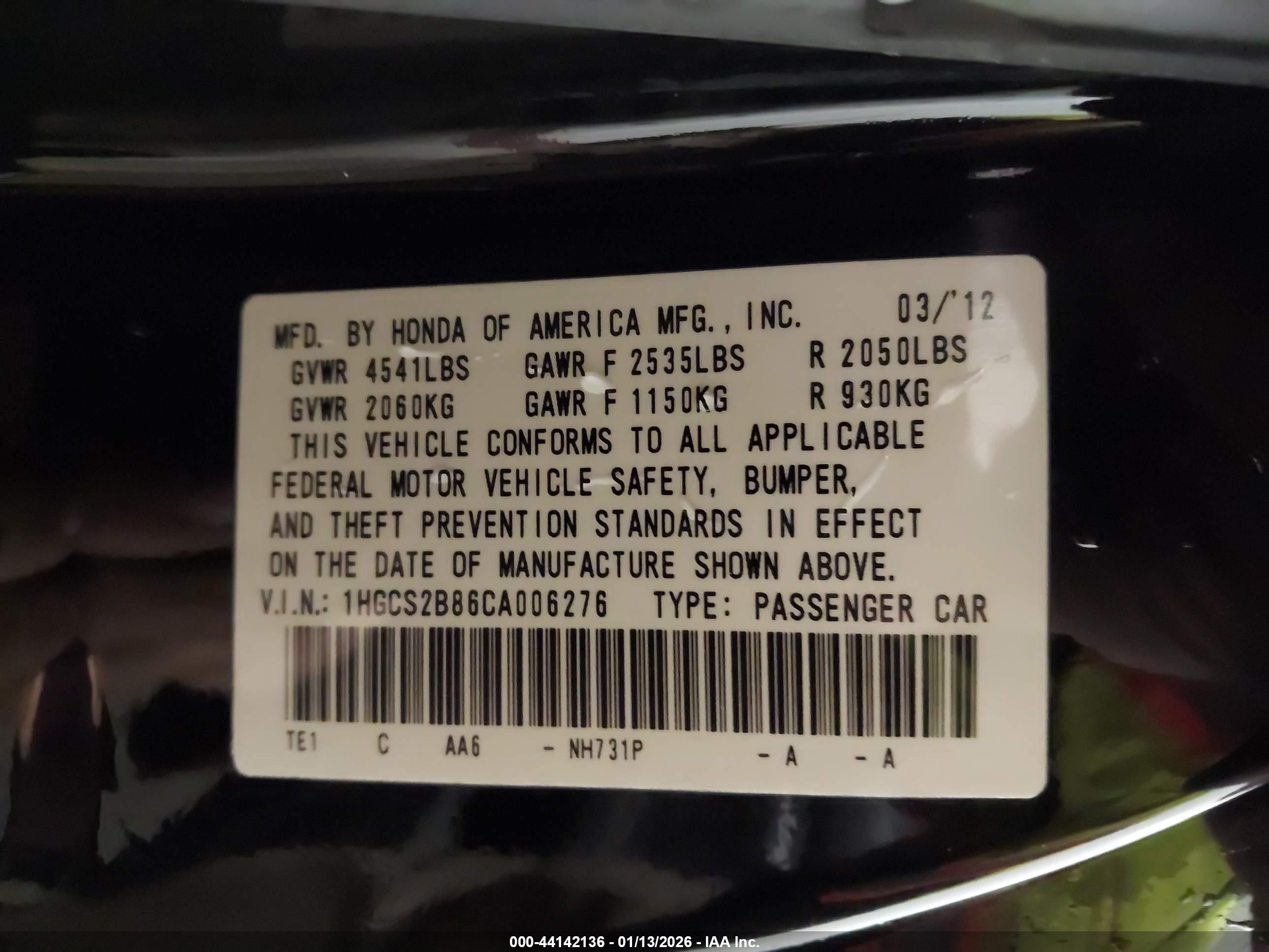 HONDA ACCORD image 9