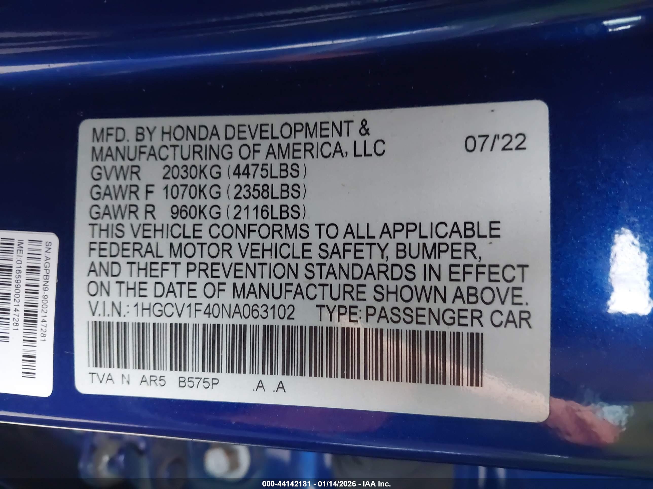 HONDA ACCORD image 9