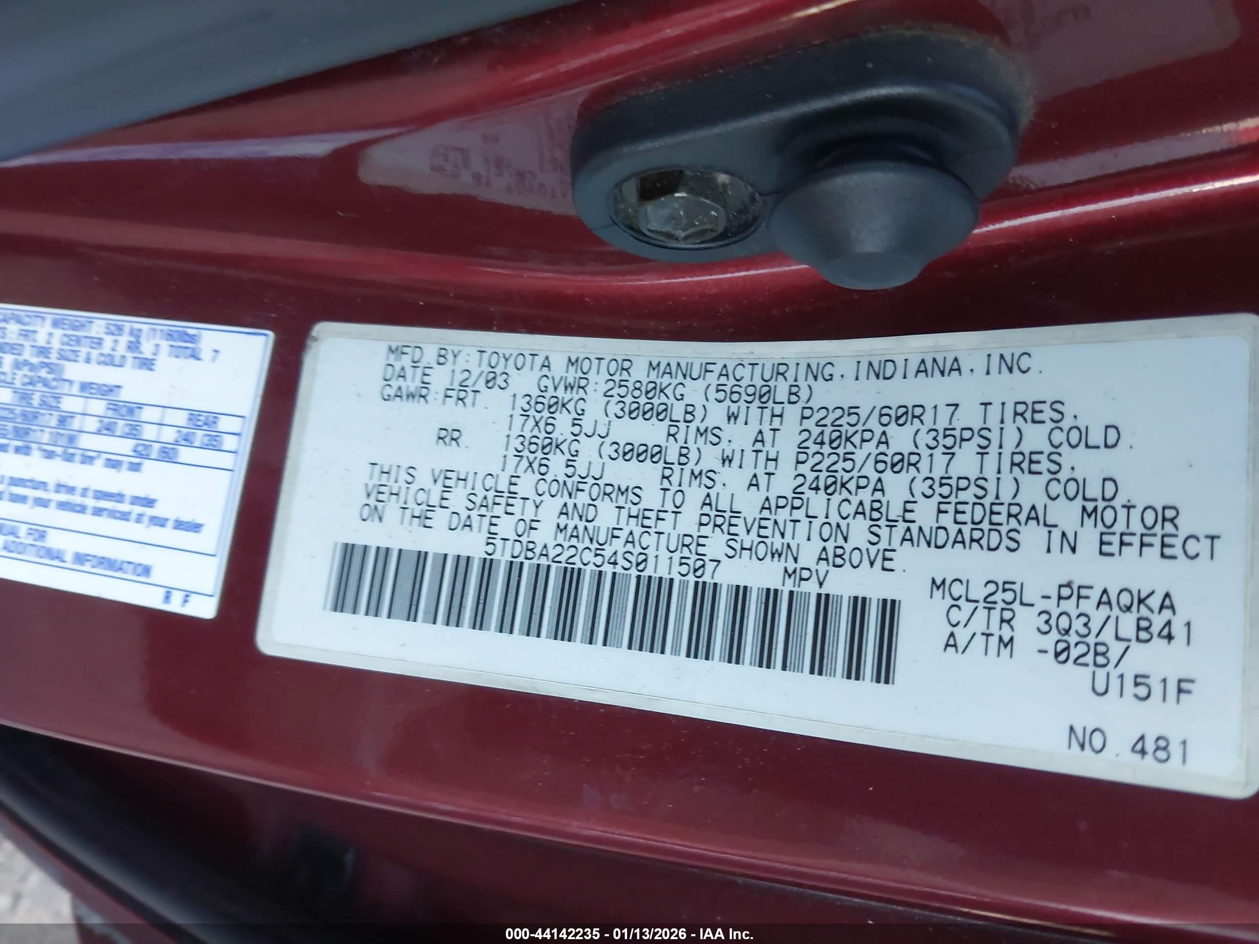 TOYOTA SIENNA image 9