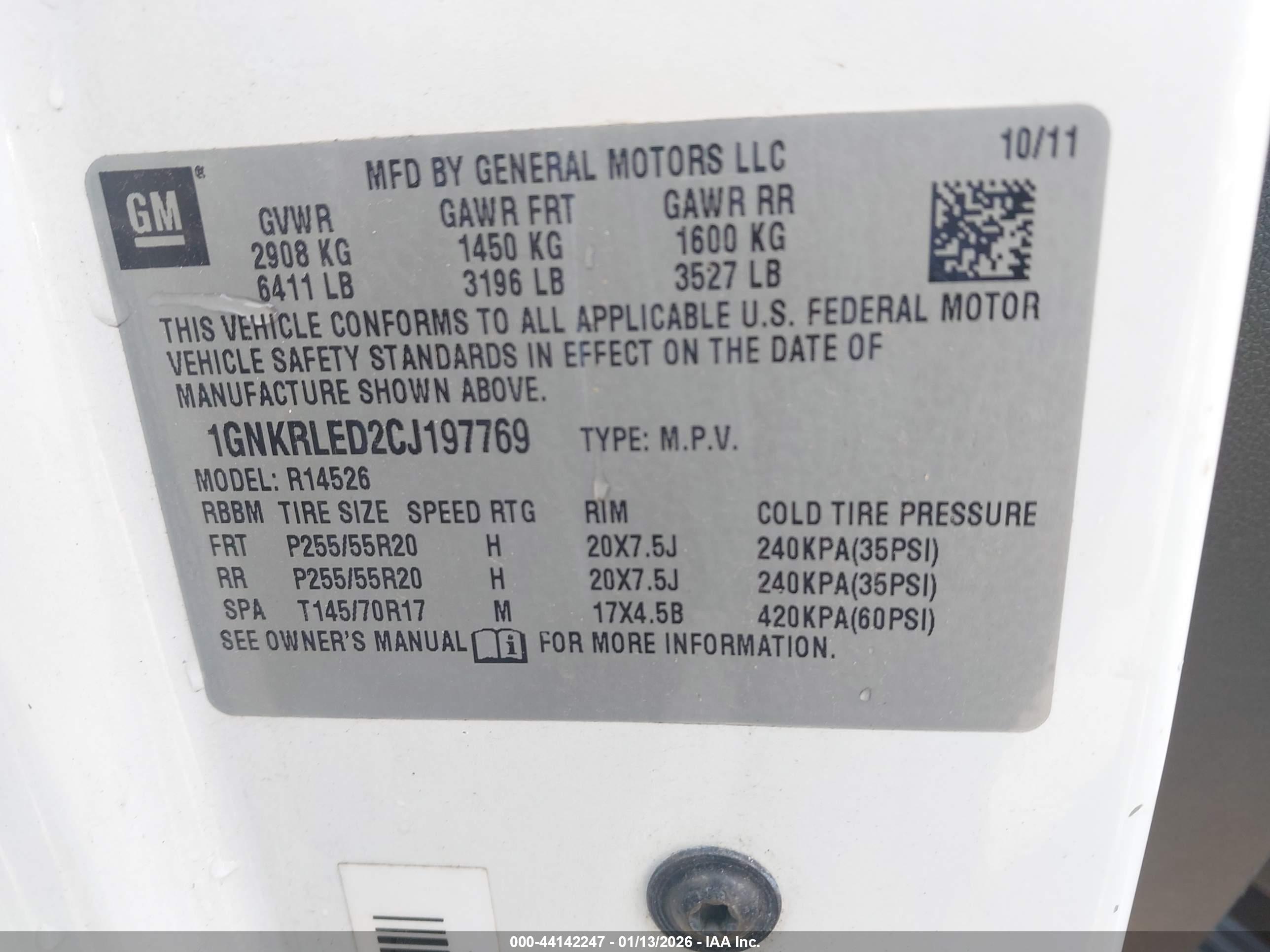 CHEVROLET TRAVERSE image 9