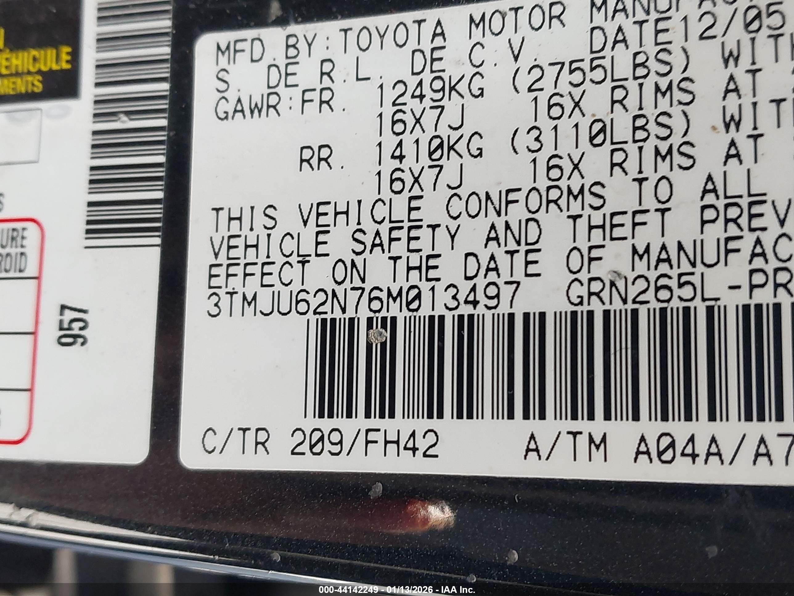 TOYOTA TACOMA image 9