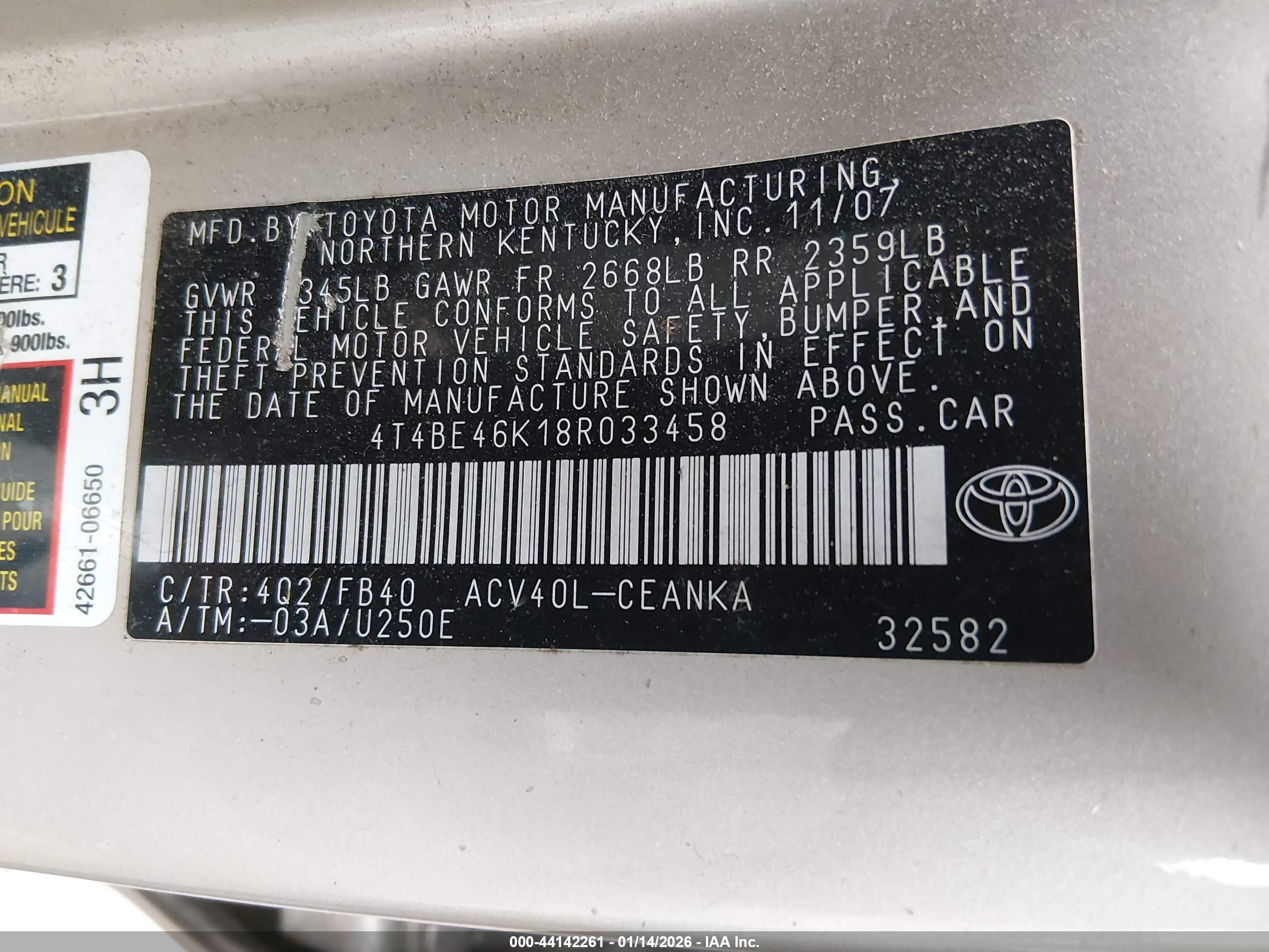 TOYOTA CAMRY image 9