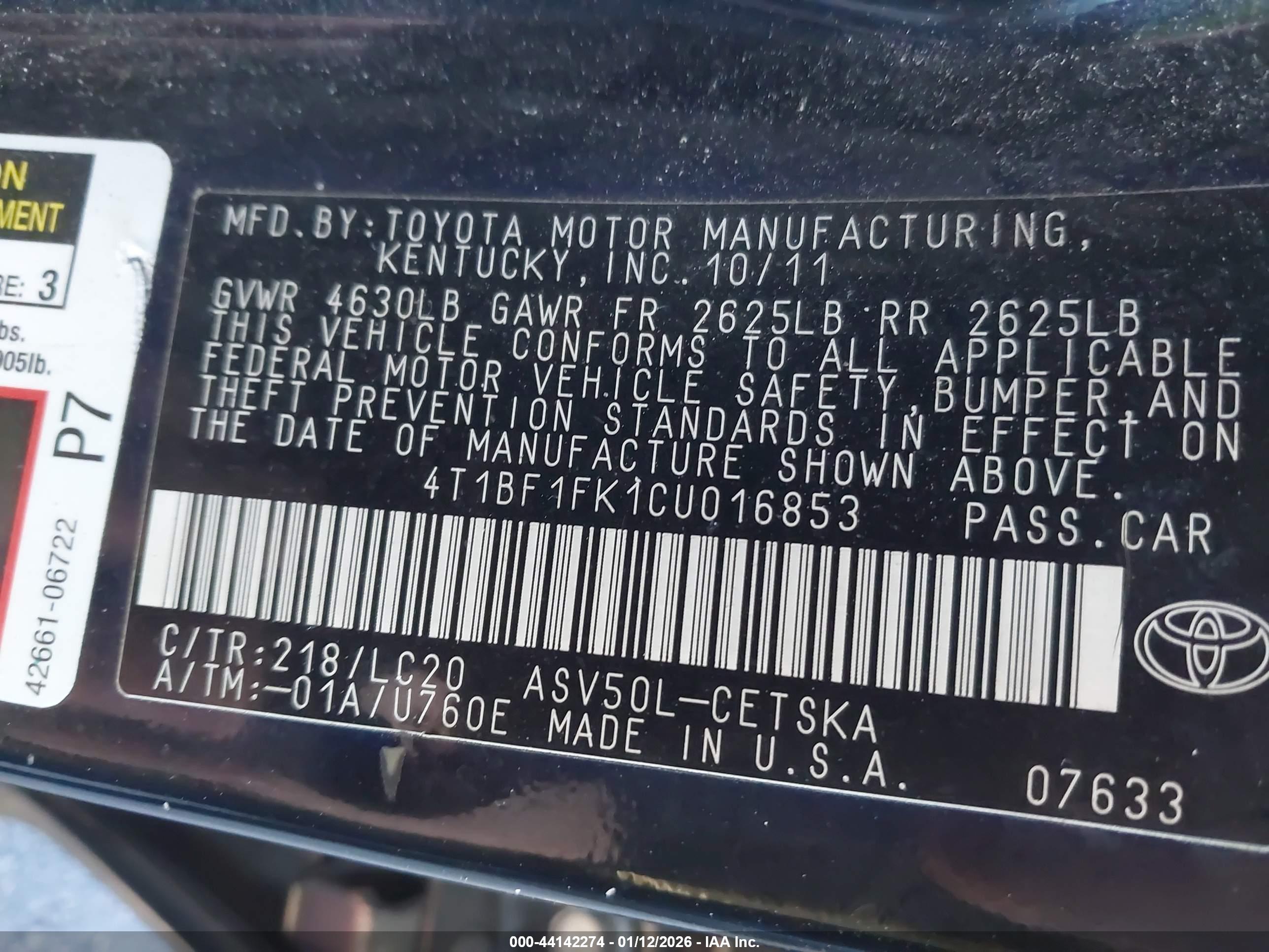 TOYOTA CAMRY image 9
