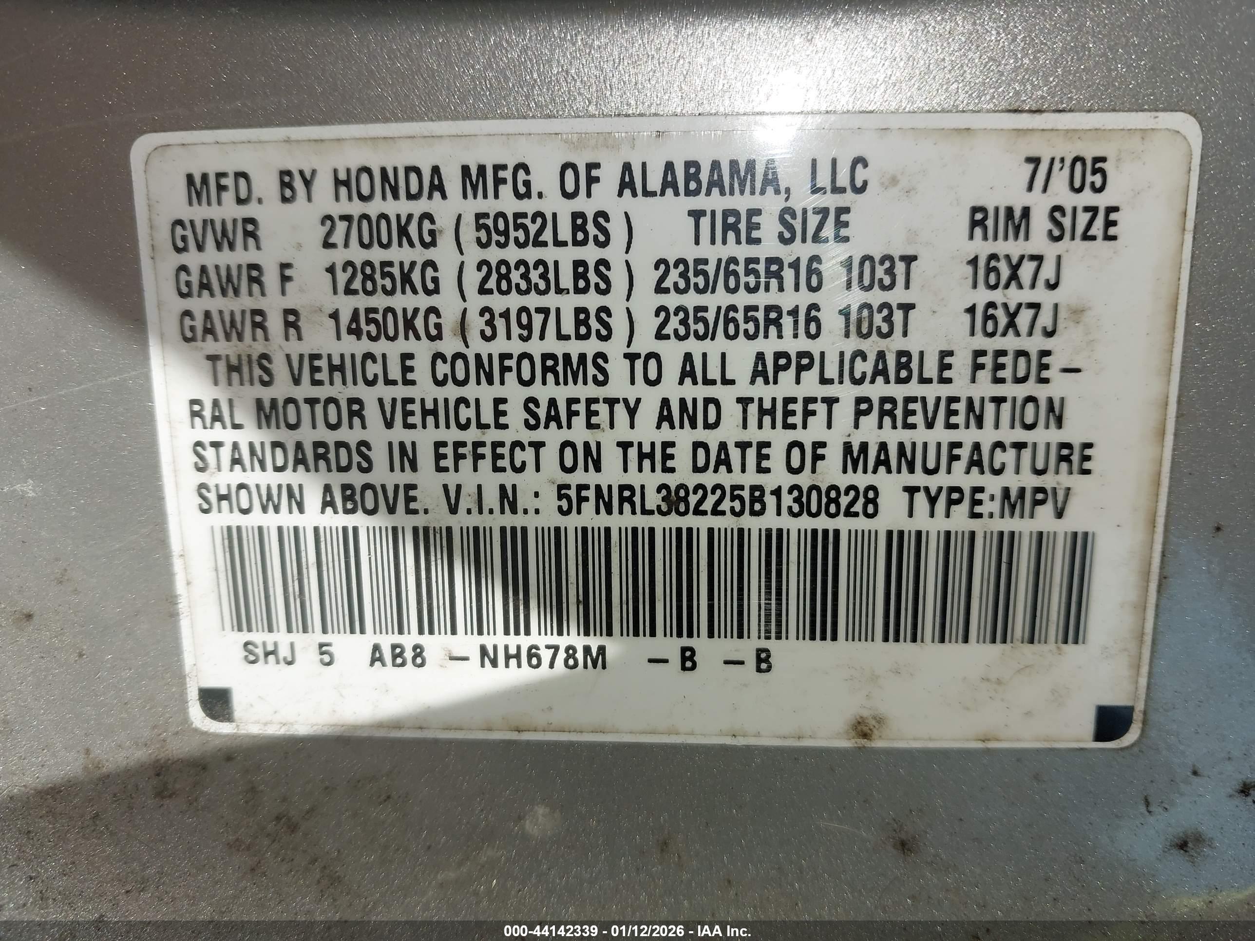 HONDA ODYSSEY image 9