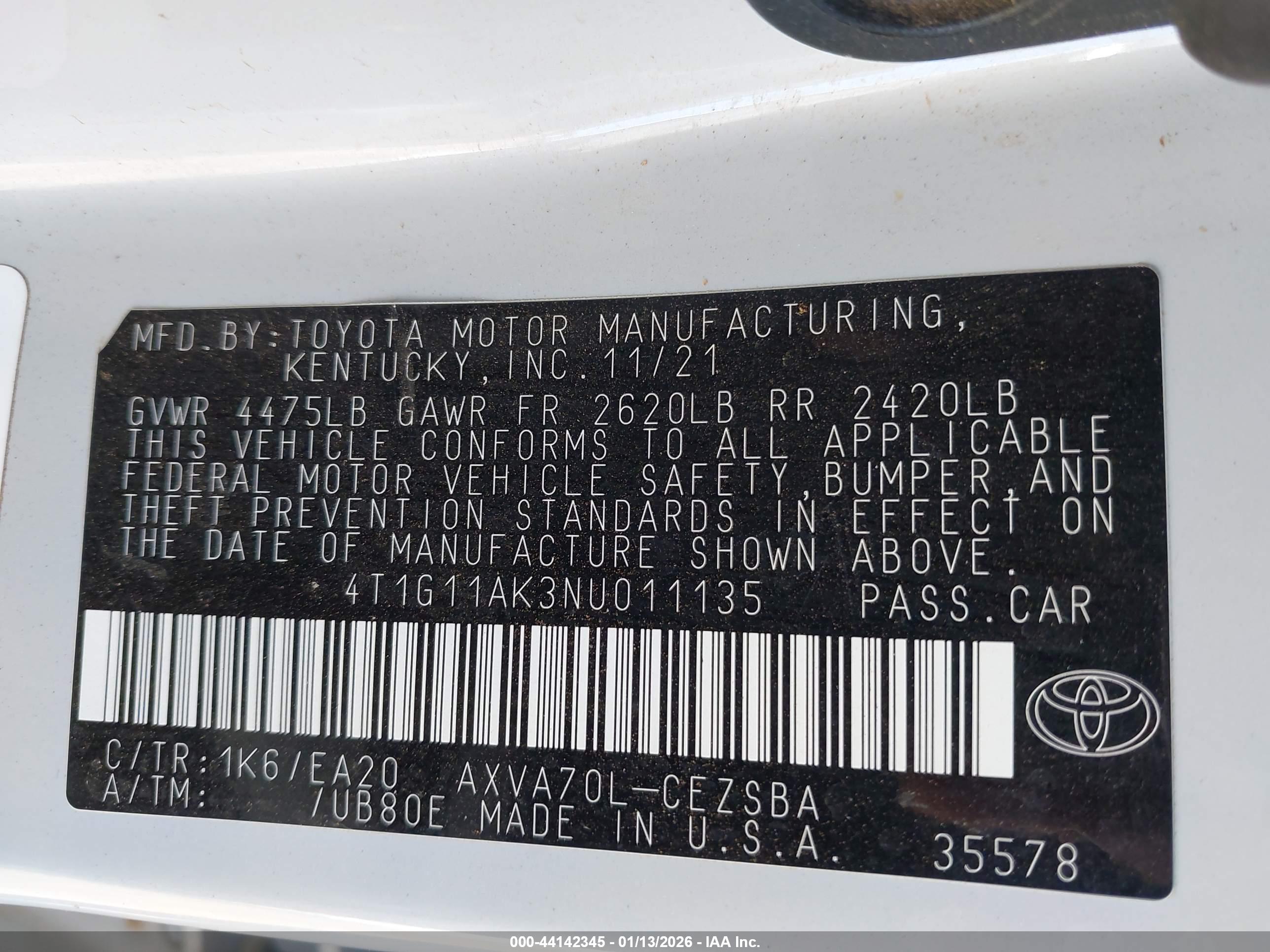 TOYOTA CAMRY image 9