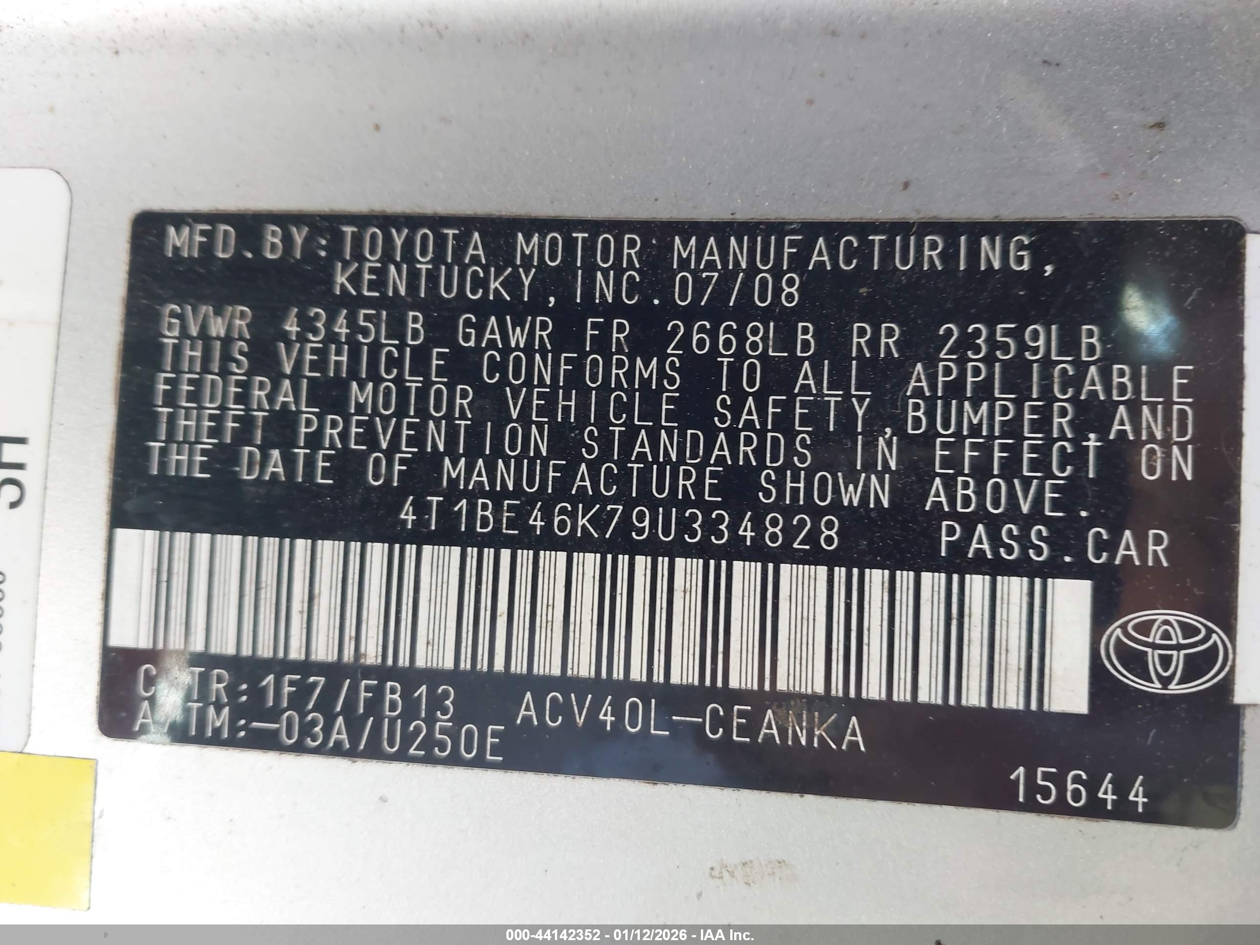 TOYOTA CAMRY image 9