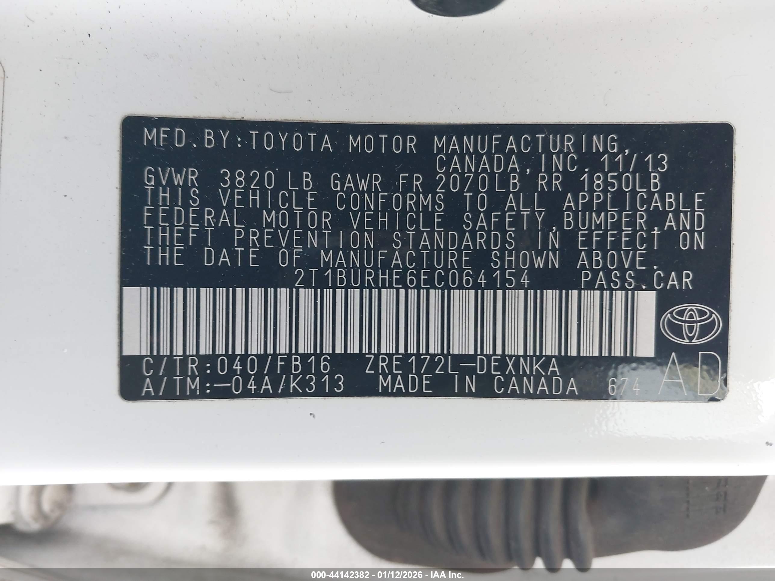 TOYOTA COROLLA image 9