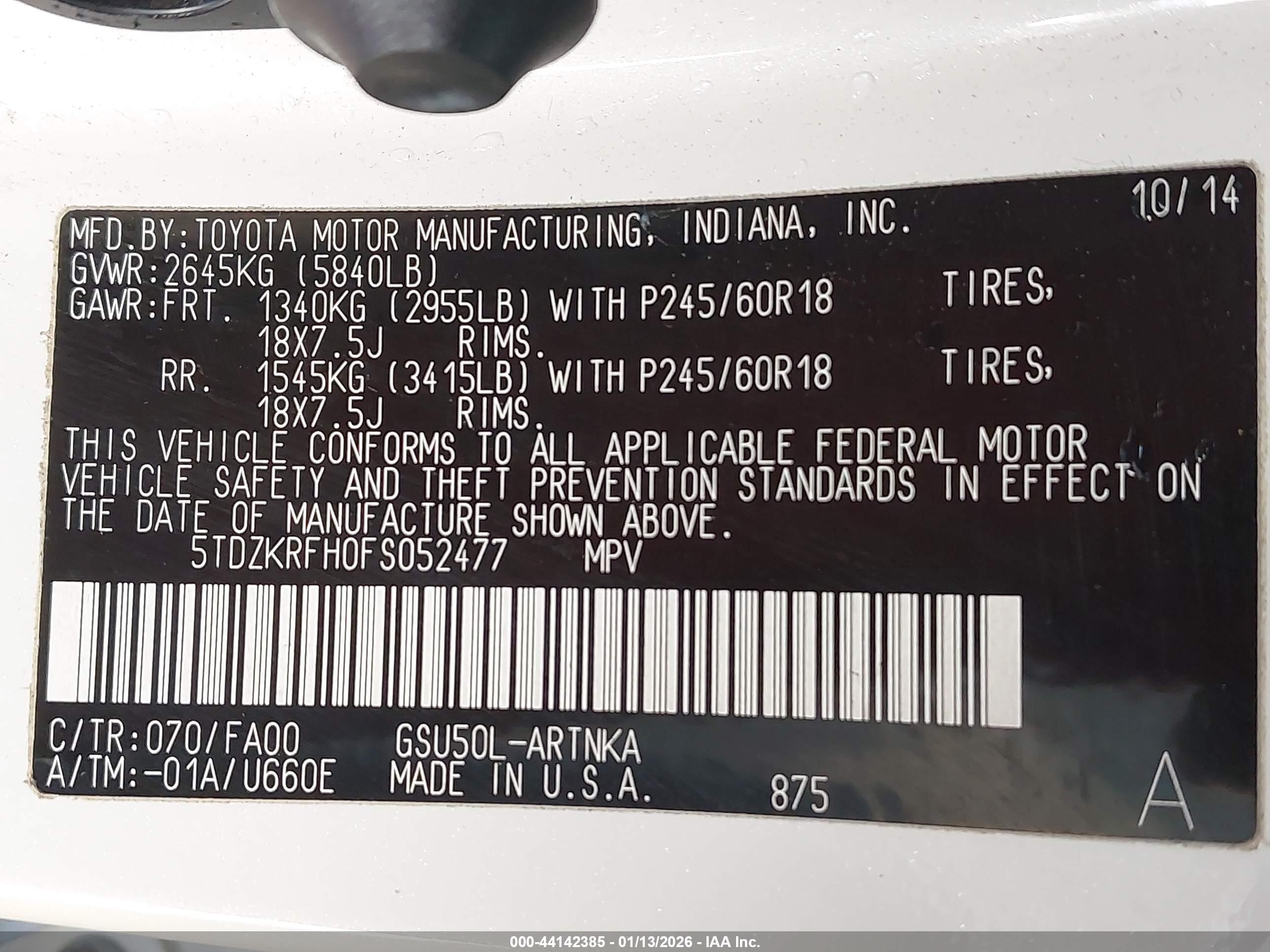 TOYOTA HIGHLANDER image 9