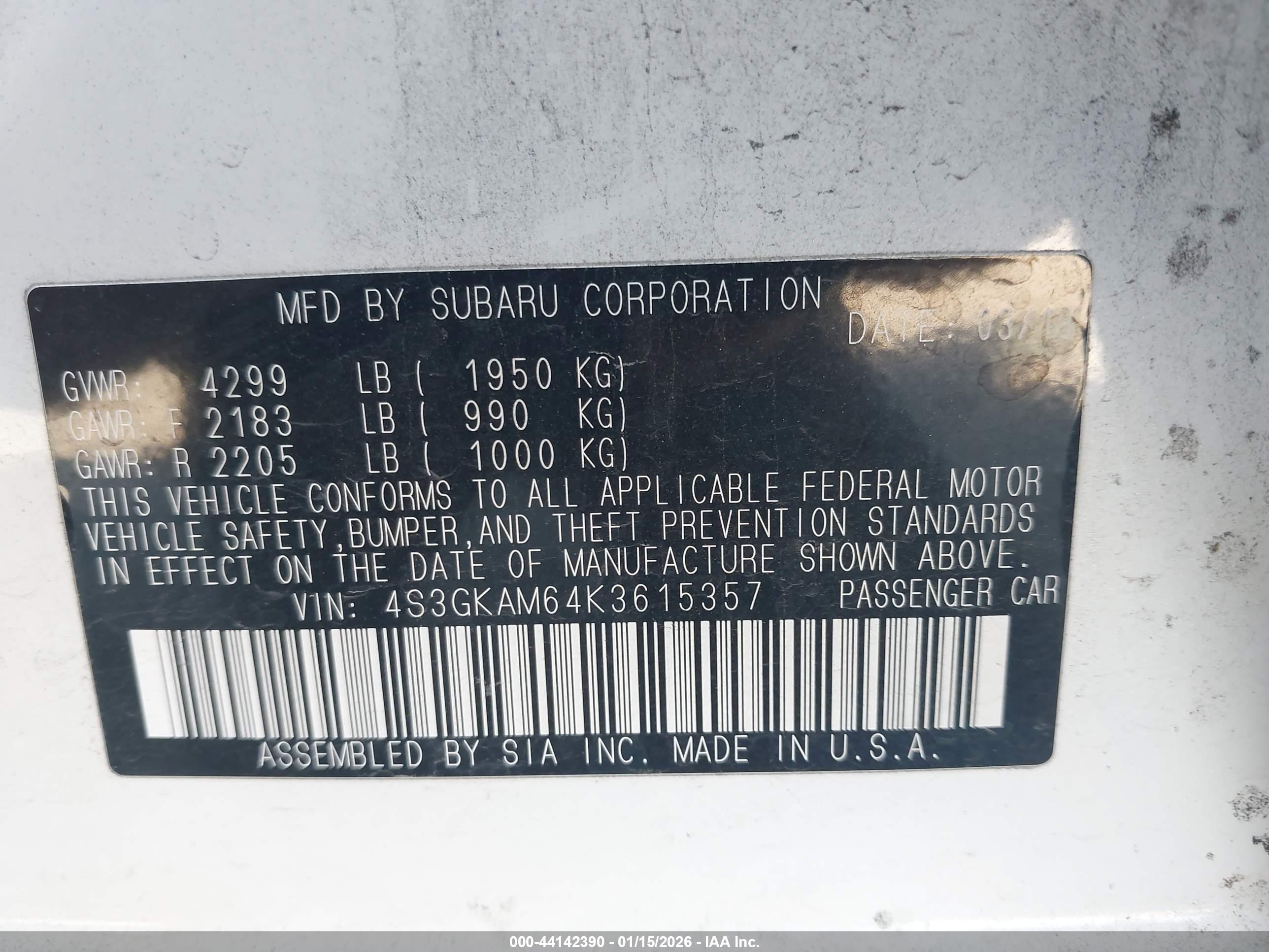 SUBARU IMPREZA image 9