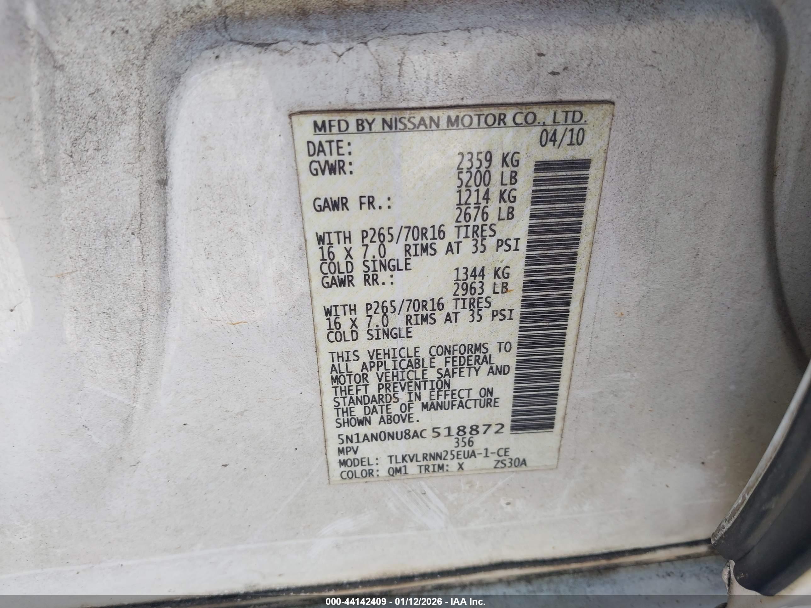 NISSAN XTERRA image 9