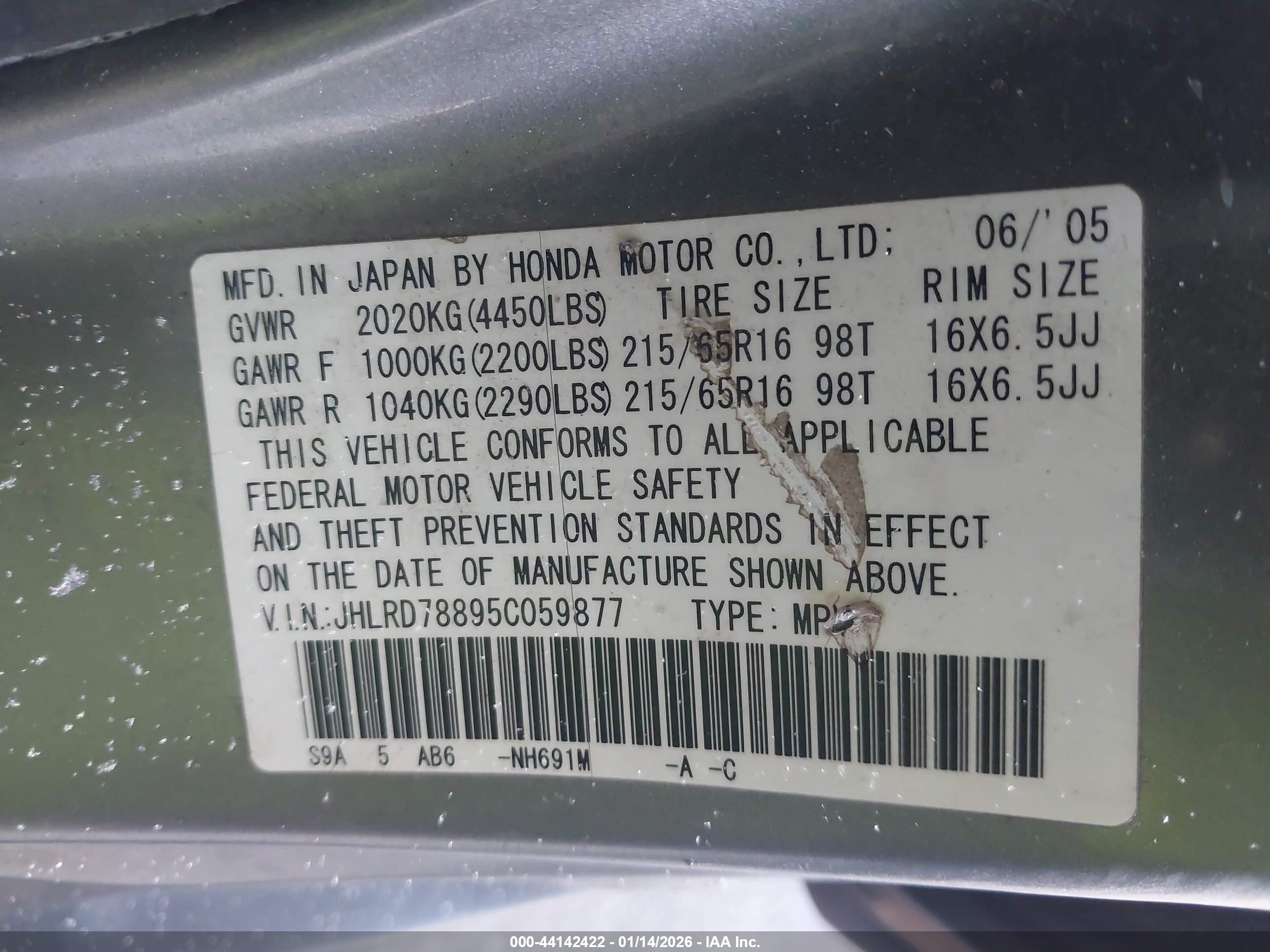 HONDA CR-V image 9