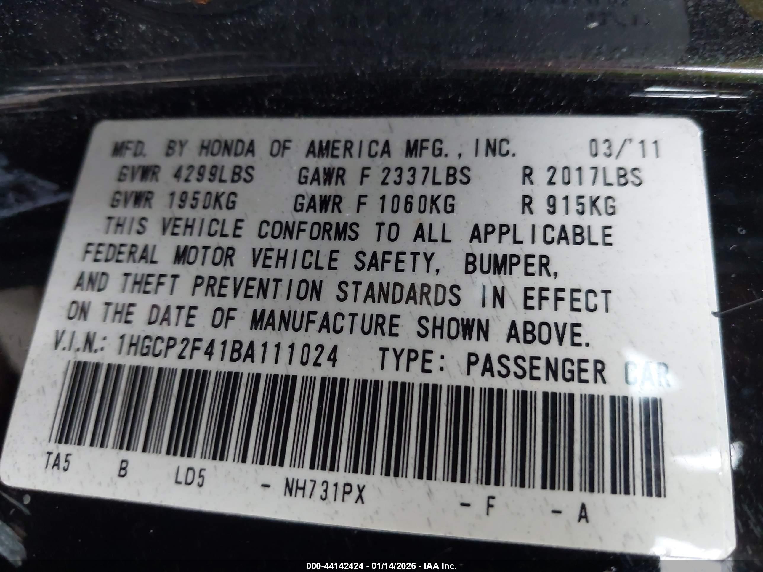 HONDA ACCORD image 9
