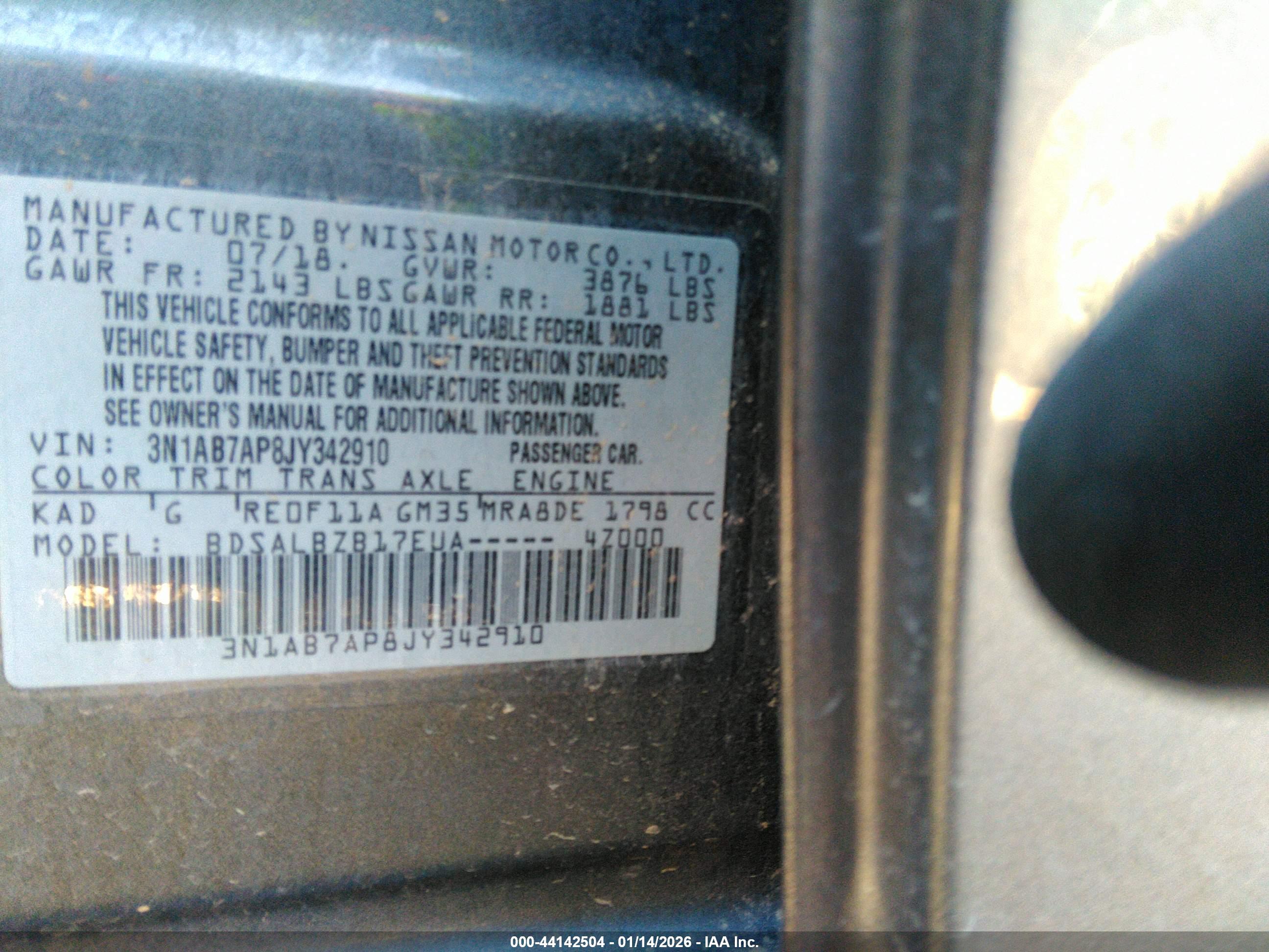 NISSAN SENTRA image 9