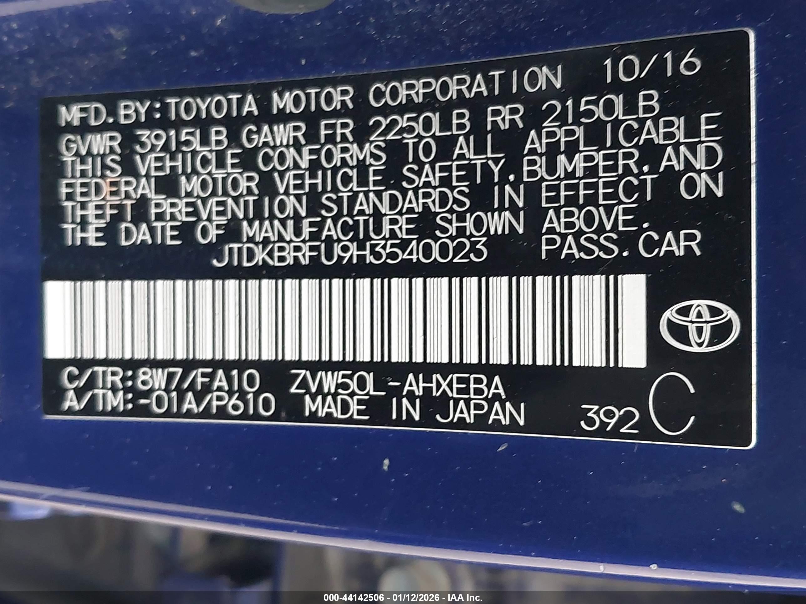 TOYOTA PRIUS image 9