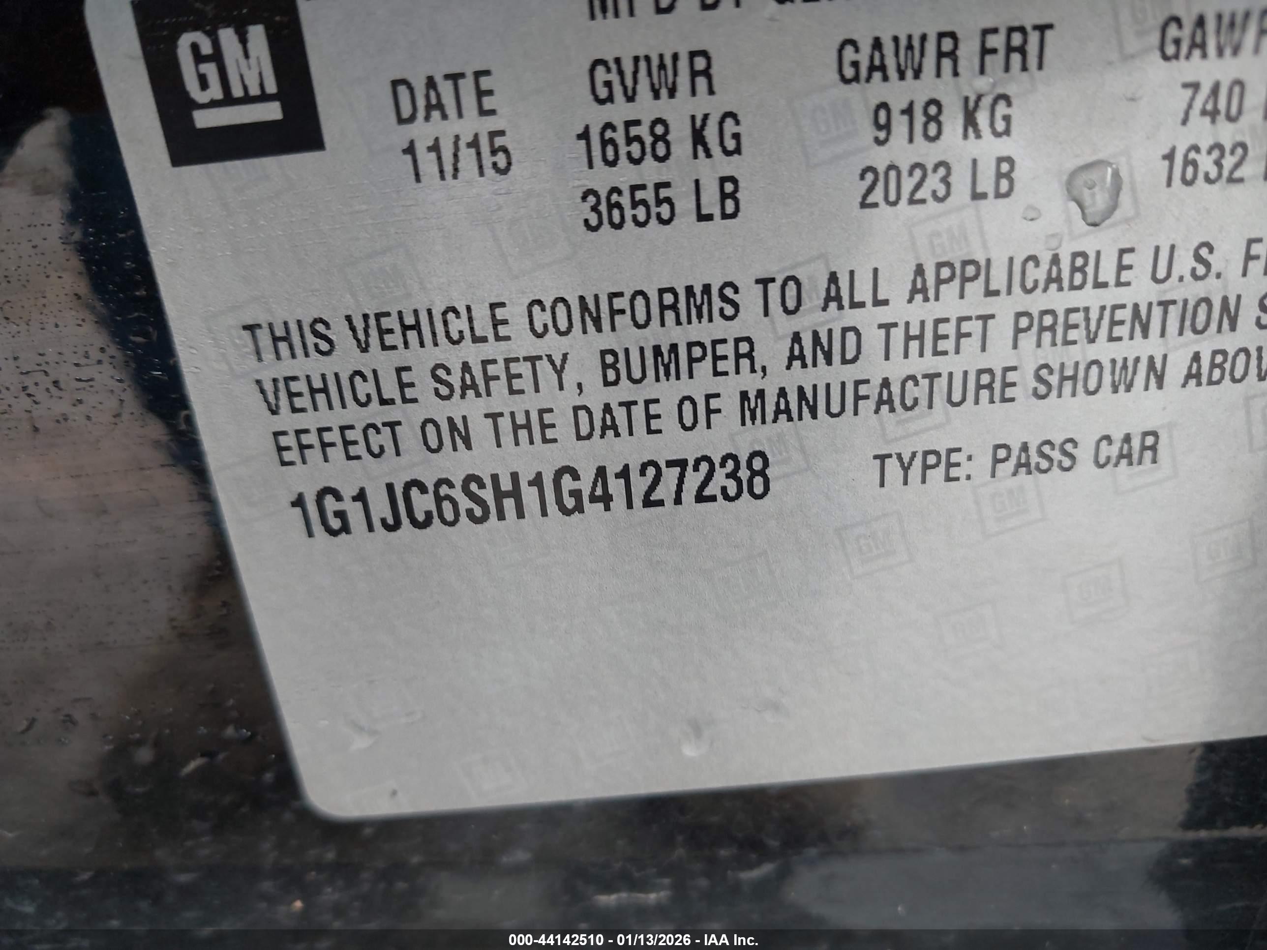 CHEVROLET SONIC image 9
