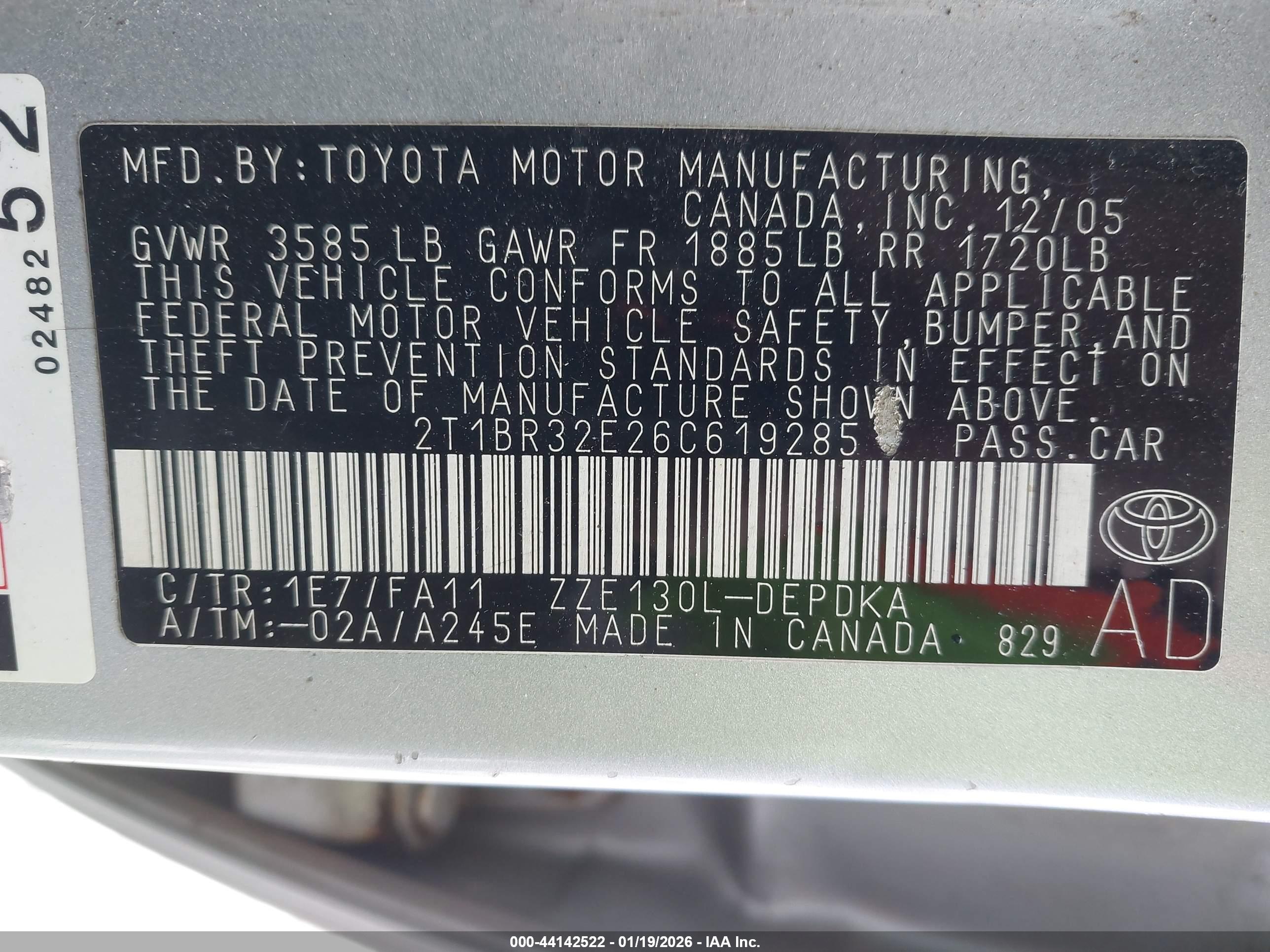 TOYOTA COROLLA image 9