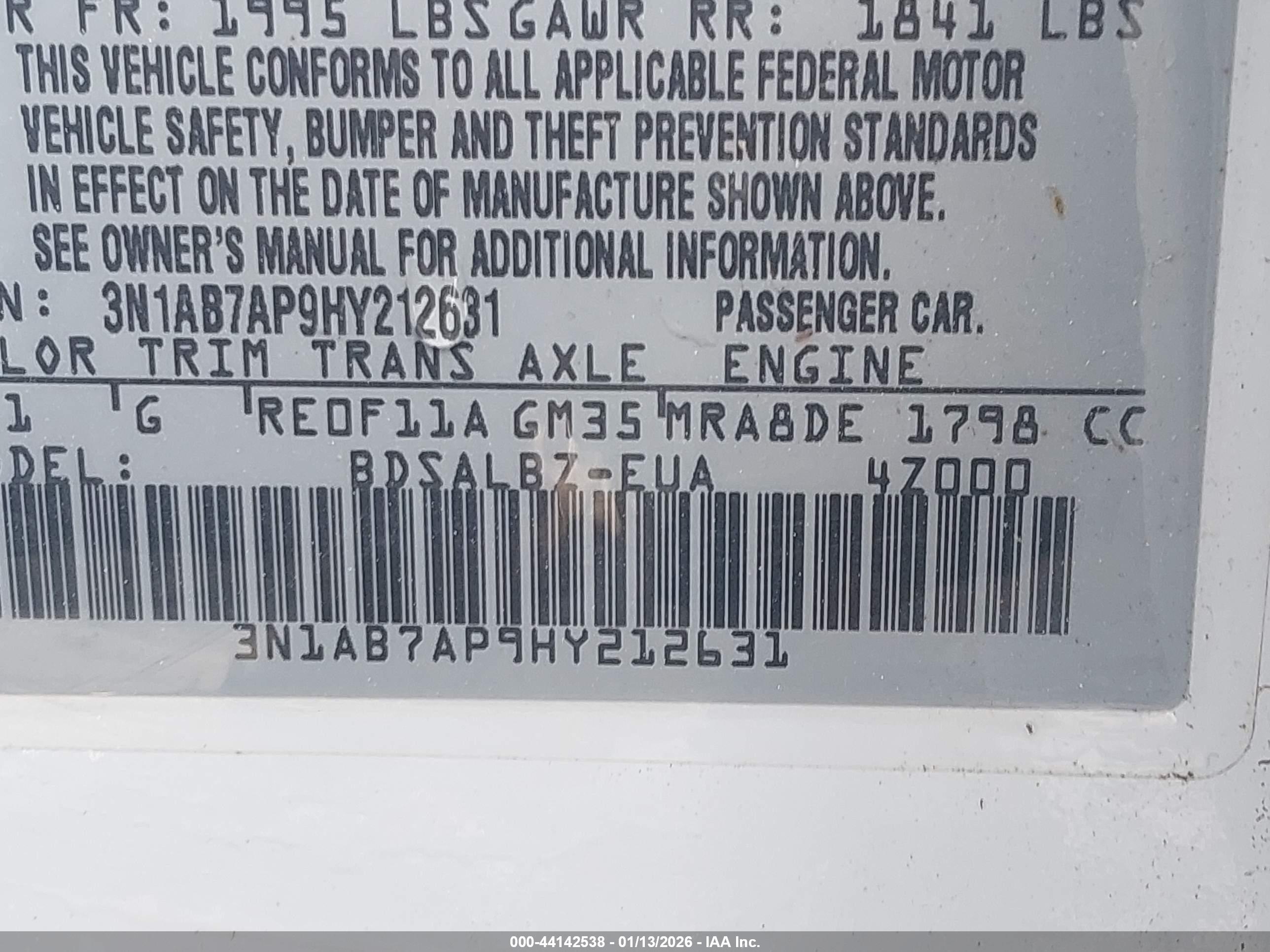 NISSAN SENTRA image 9