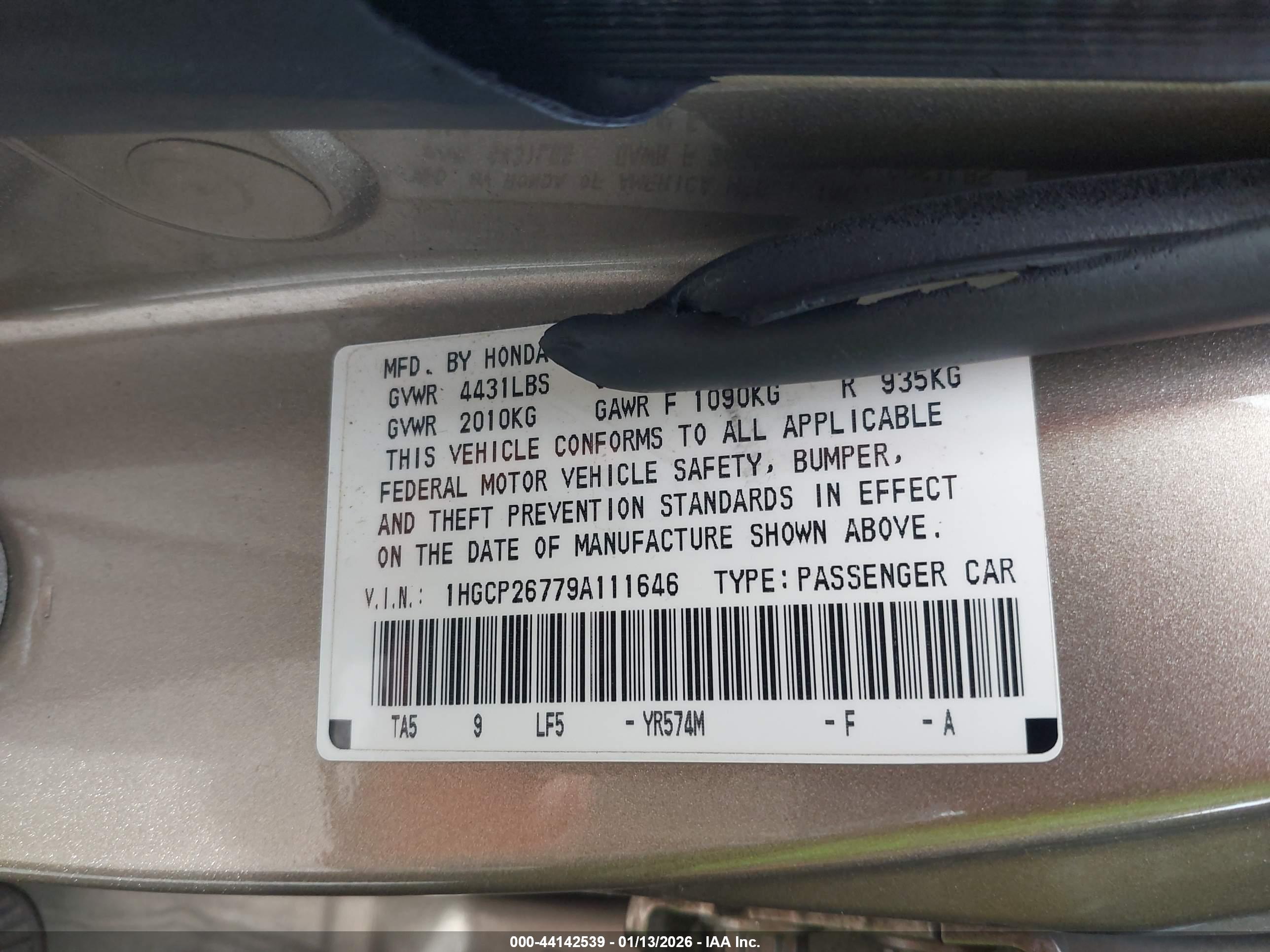 HONDA ACCORD image 9