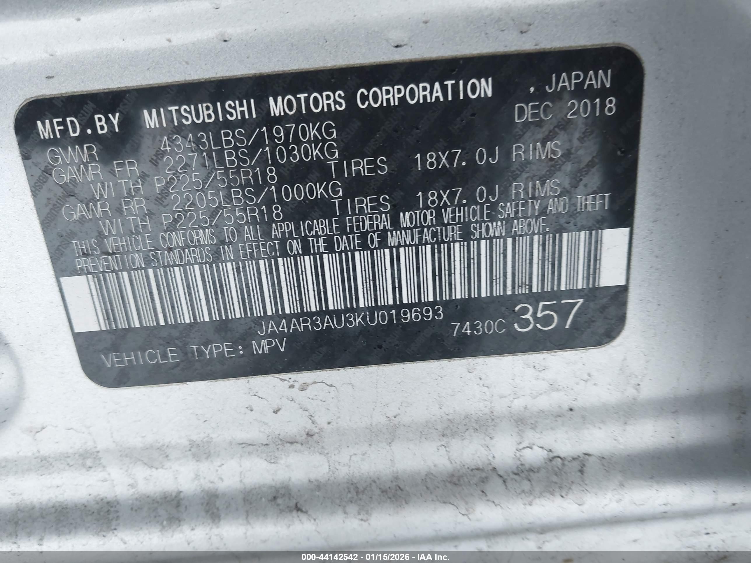 MITSUBISHI OUTLANDER image 9