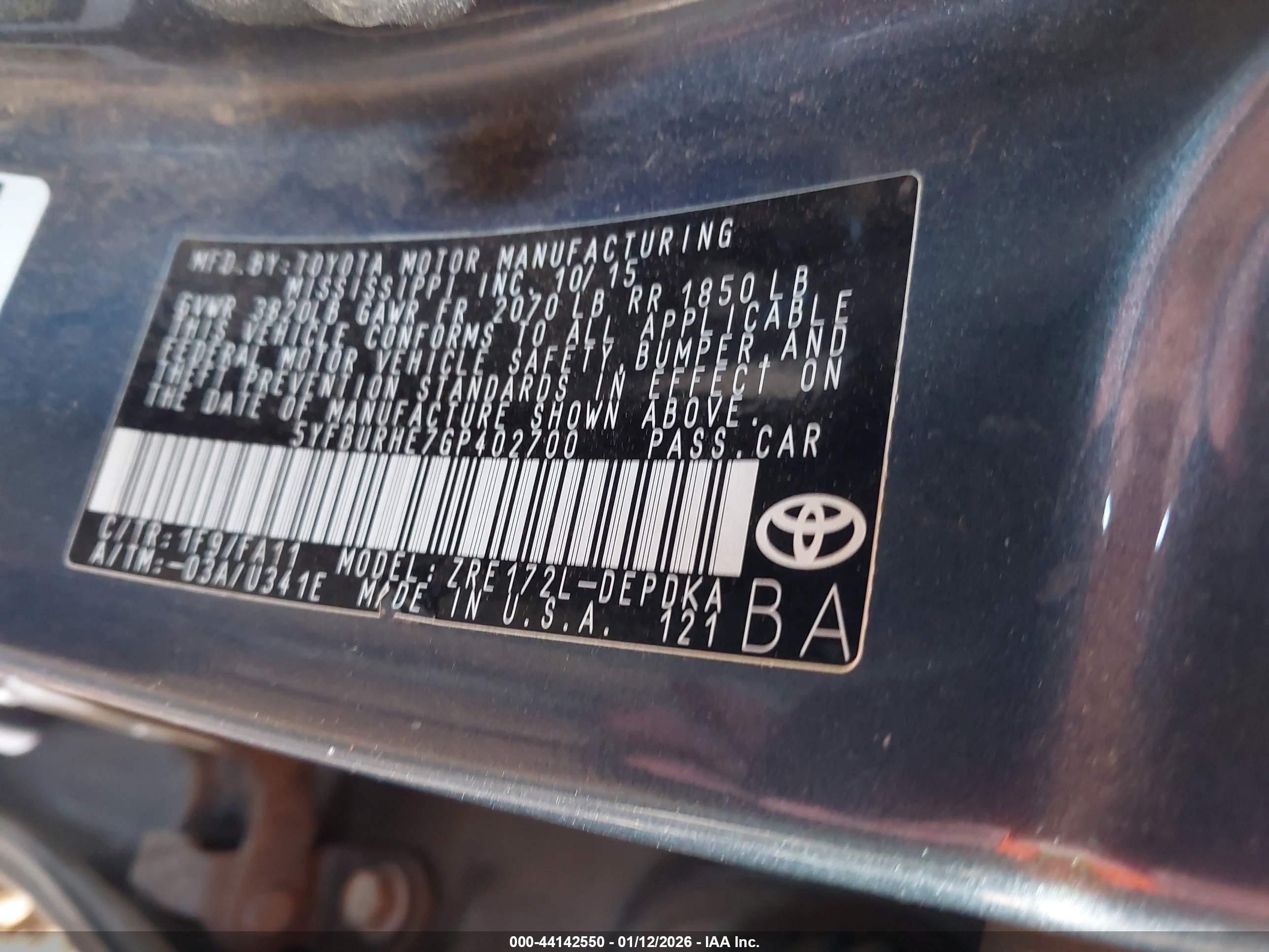 TOYOTA COROLLA image 9