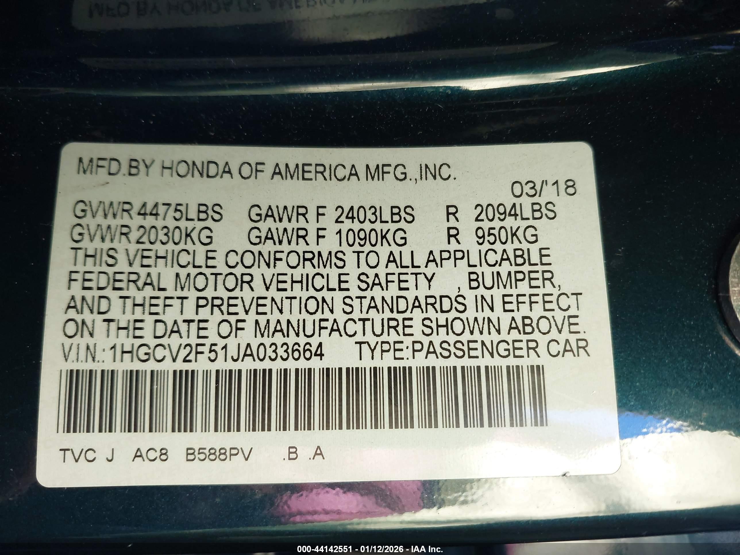 HONDA ACCORD image 9