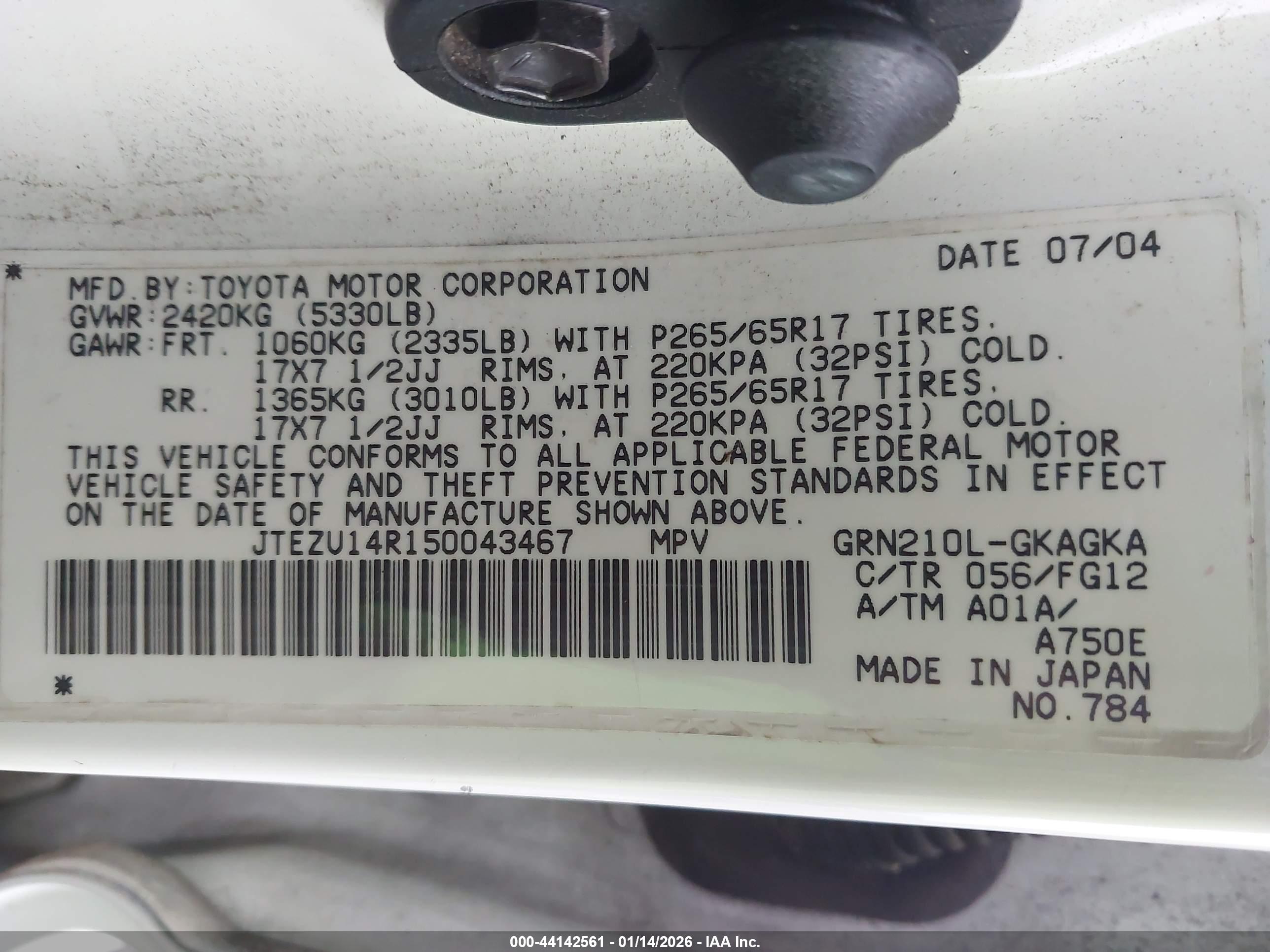 TOYOTA 4RUNNER image 9