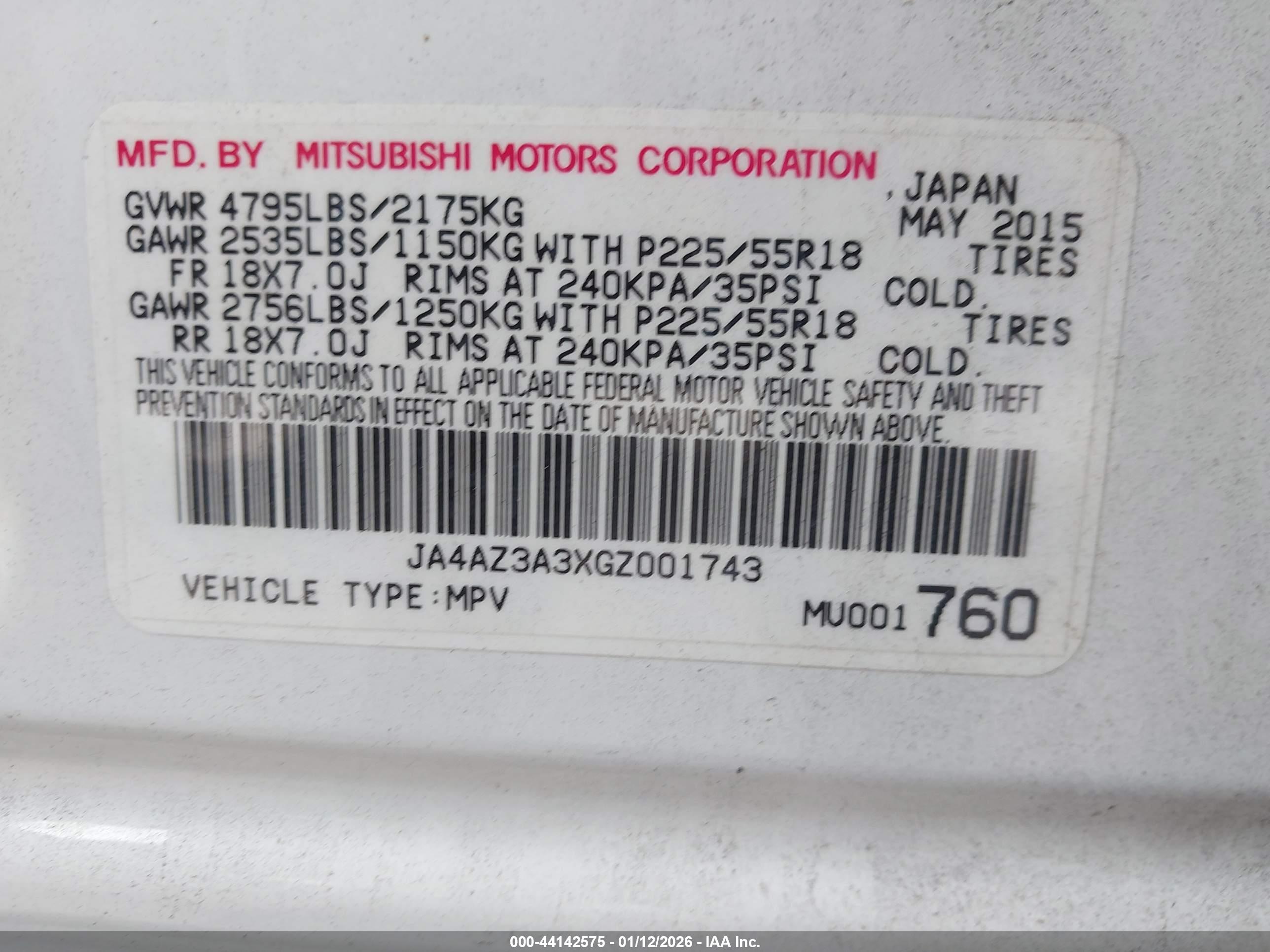 MITSUBISHI OUTLANDER image 9
