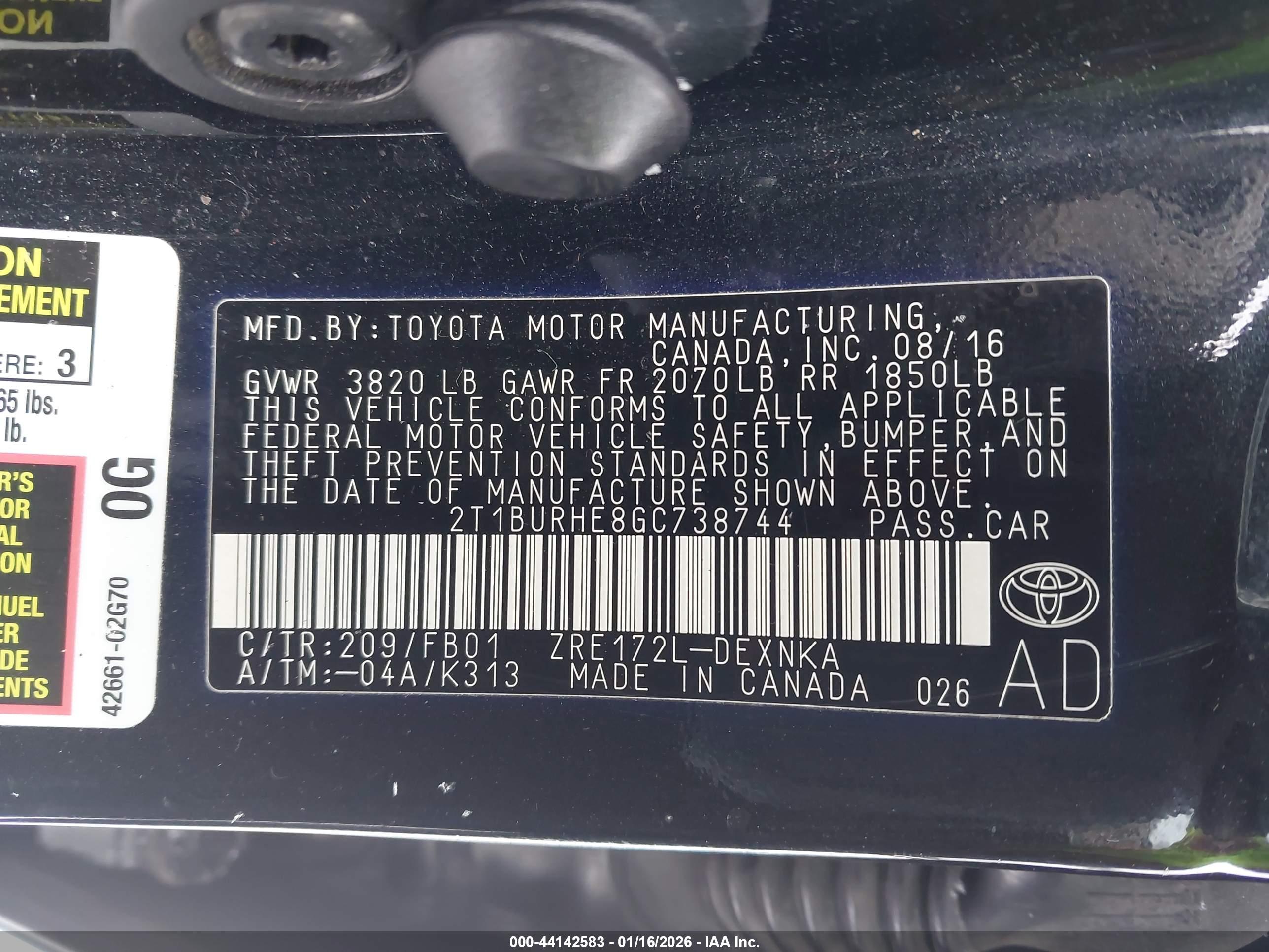 TOYOTA COROLLA image 9