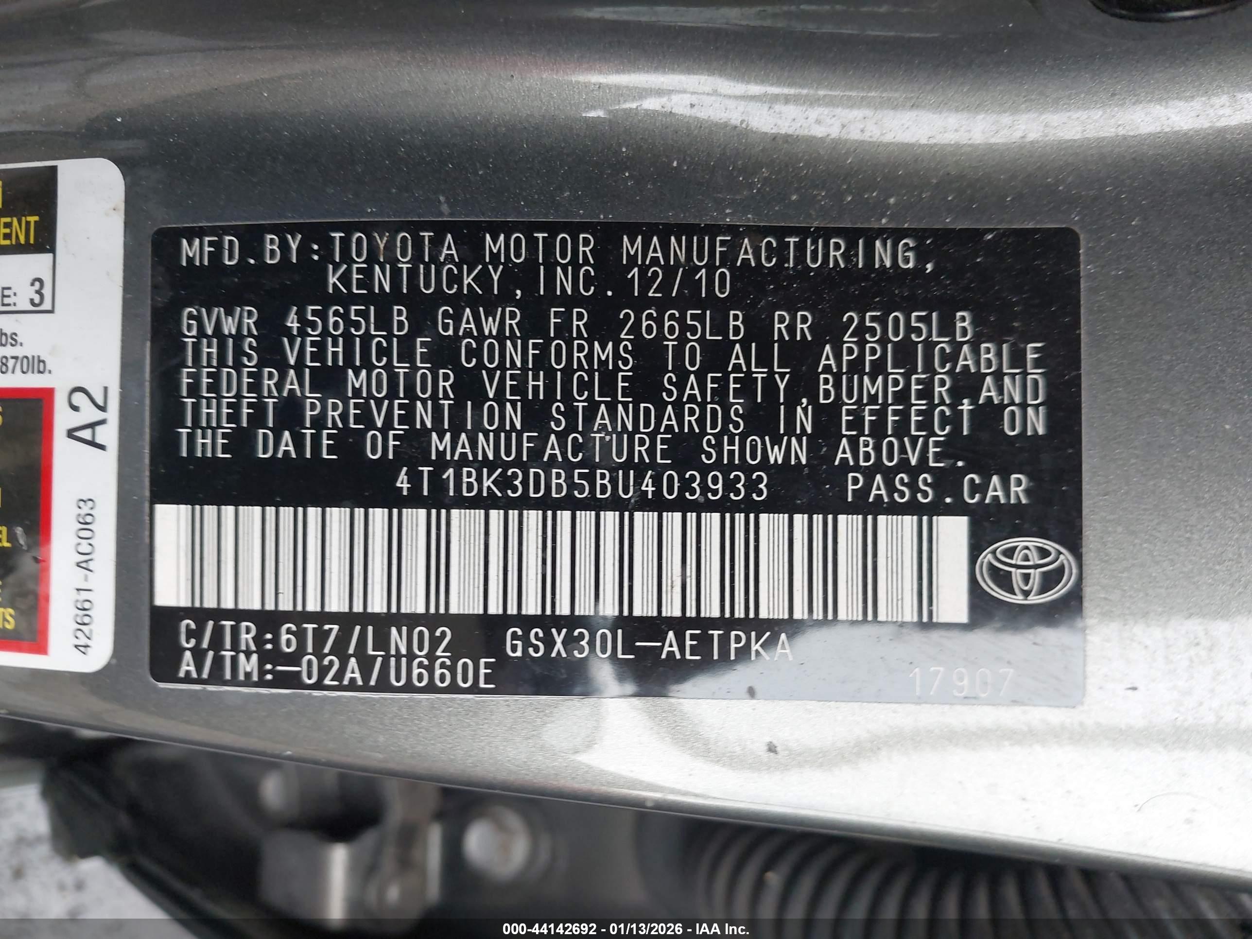 TOYOTA AVALON image 9
