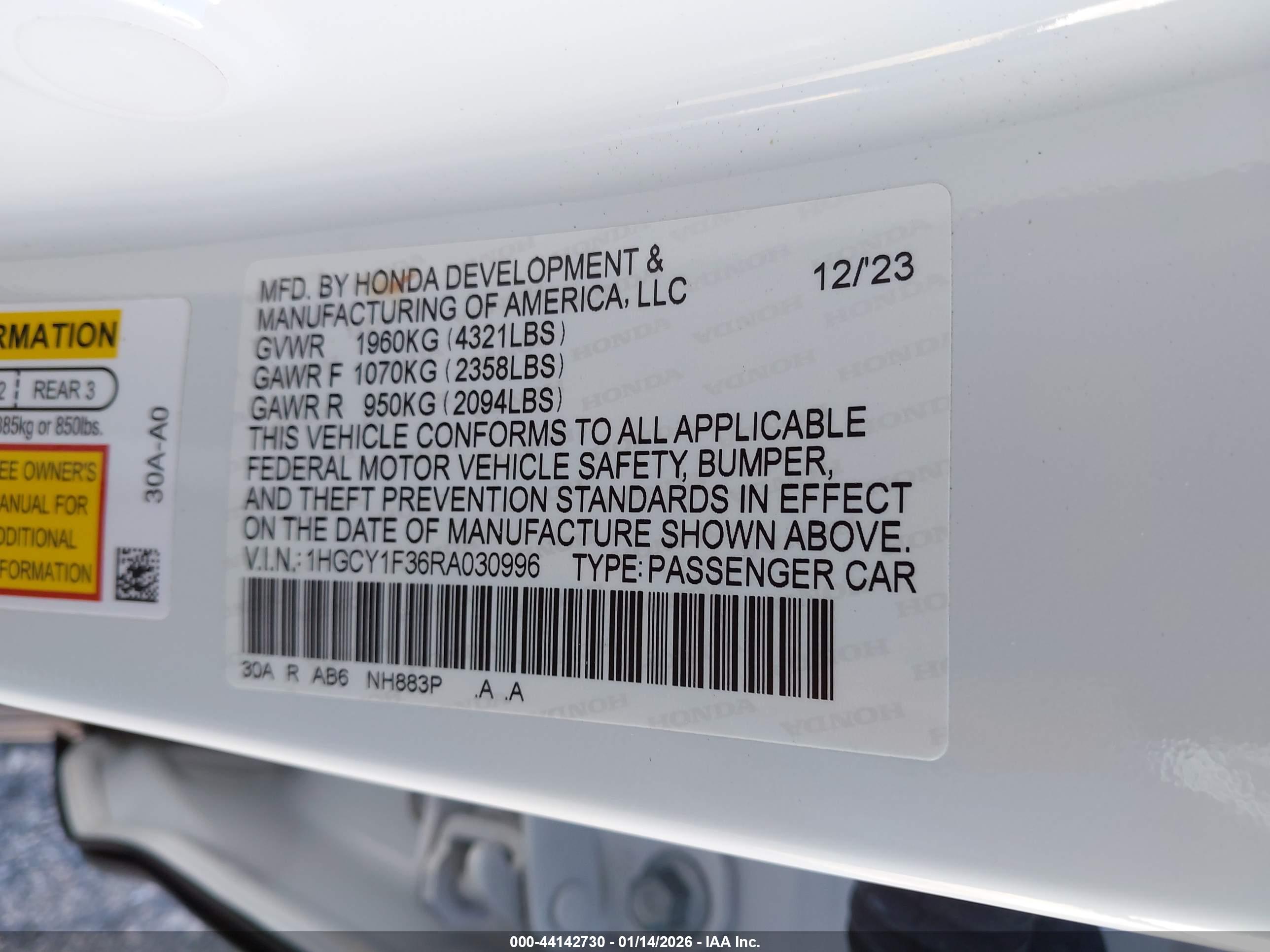 HONDA ACCORD image 9