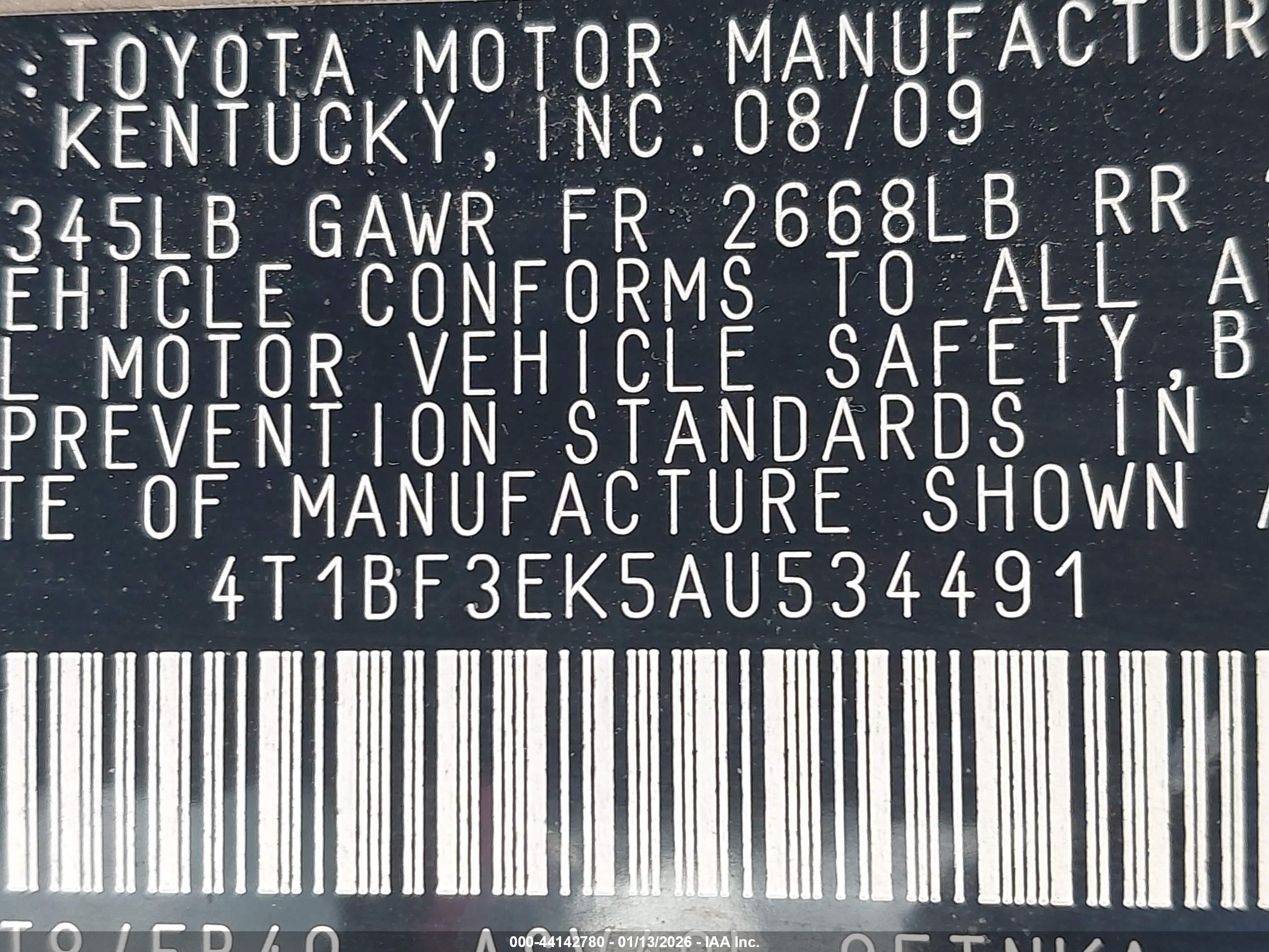 TOYOTA CAMRY image 9
