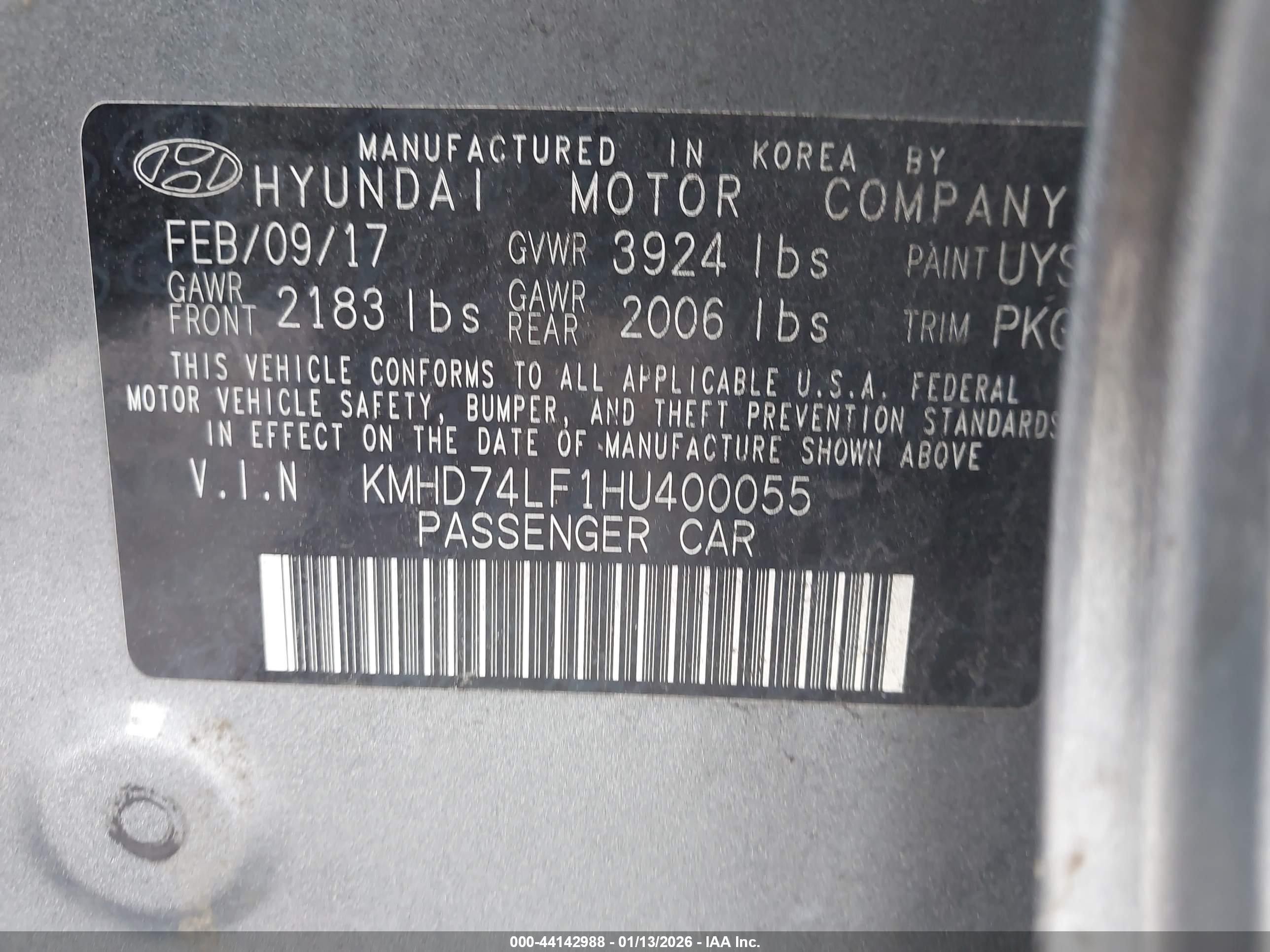 HYUNDAI ELANTRA image 9