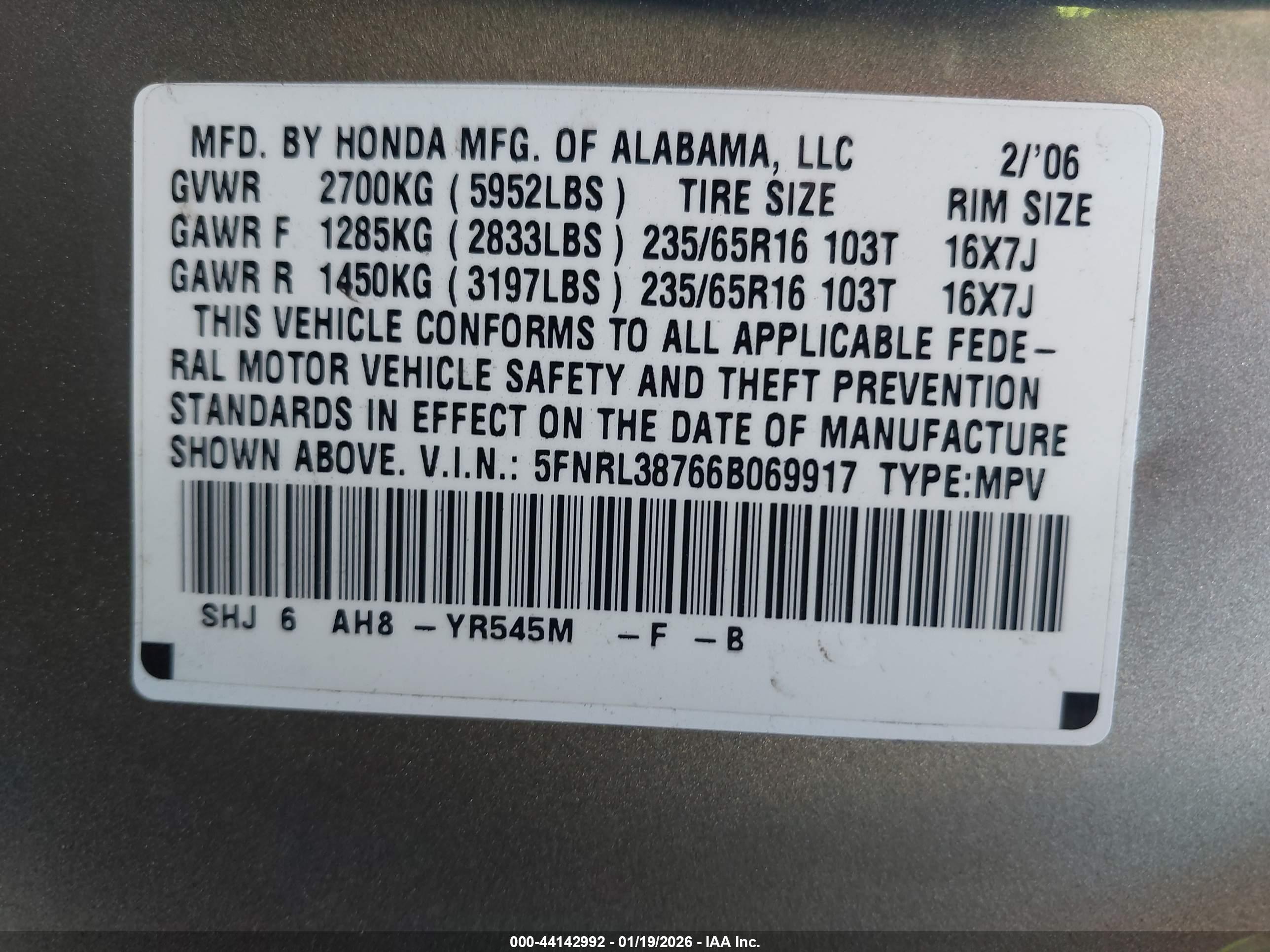HONDA ODYSSEY image 9