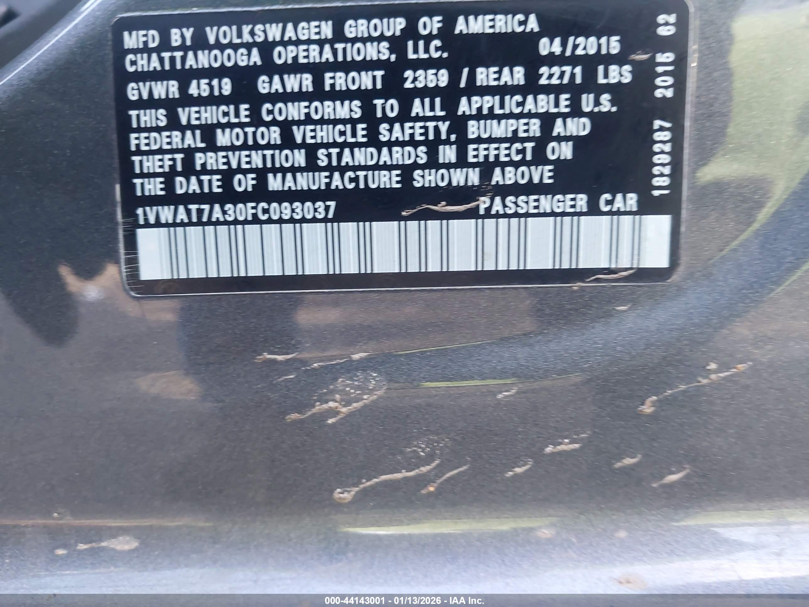 VOLKSWAGEN PASSAT image 9